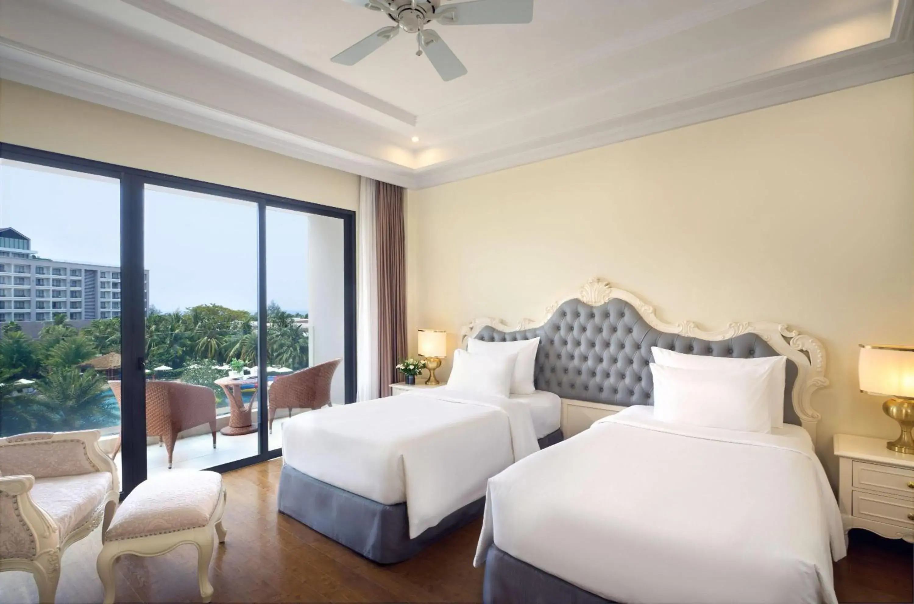 Deluxe Twin Room with Pool View in Wyndham Grand Phu Quoc Deluxe Twin Room with Pool View in Wyndham Grand Phu Quoc