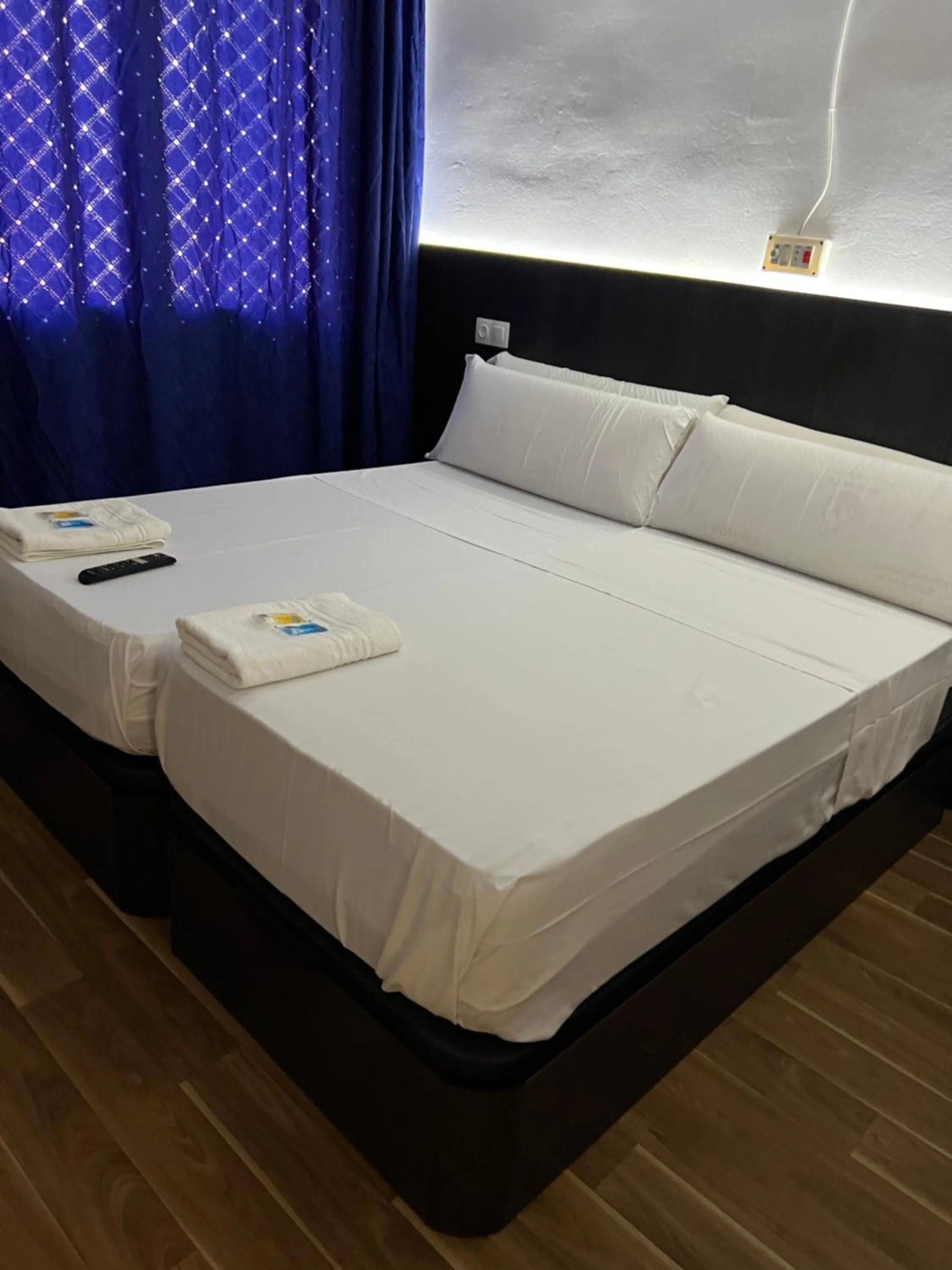 Bed in Hostal Can Salvado