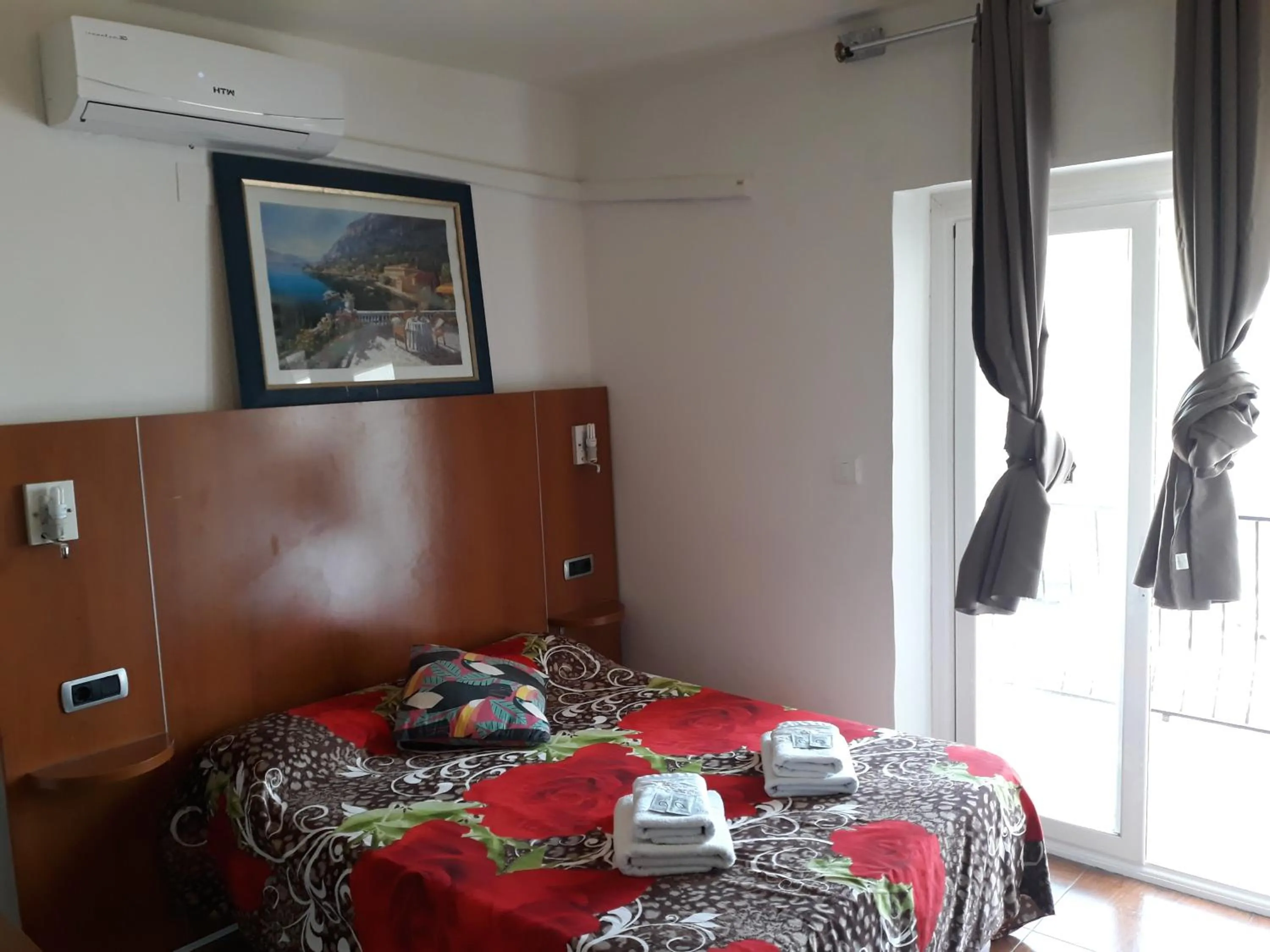 Bed in Hostal Can Salvado