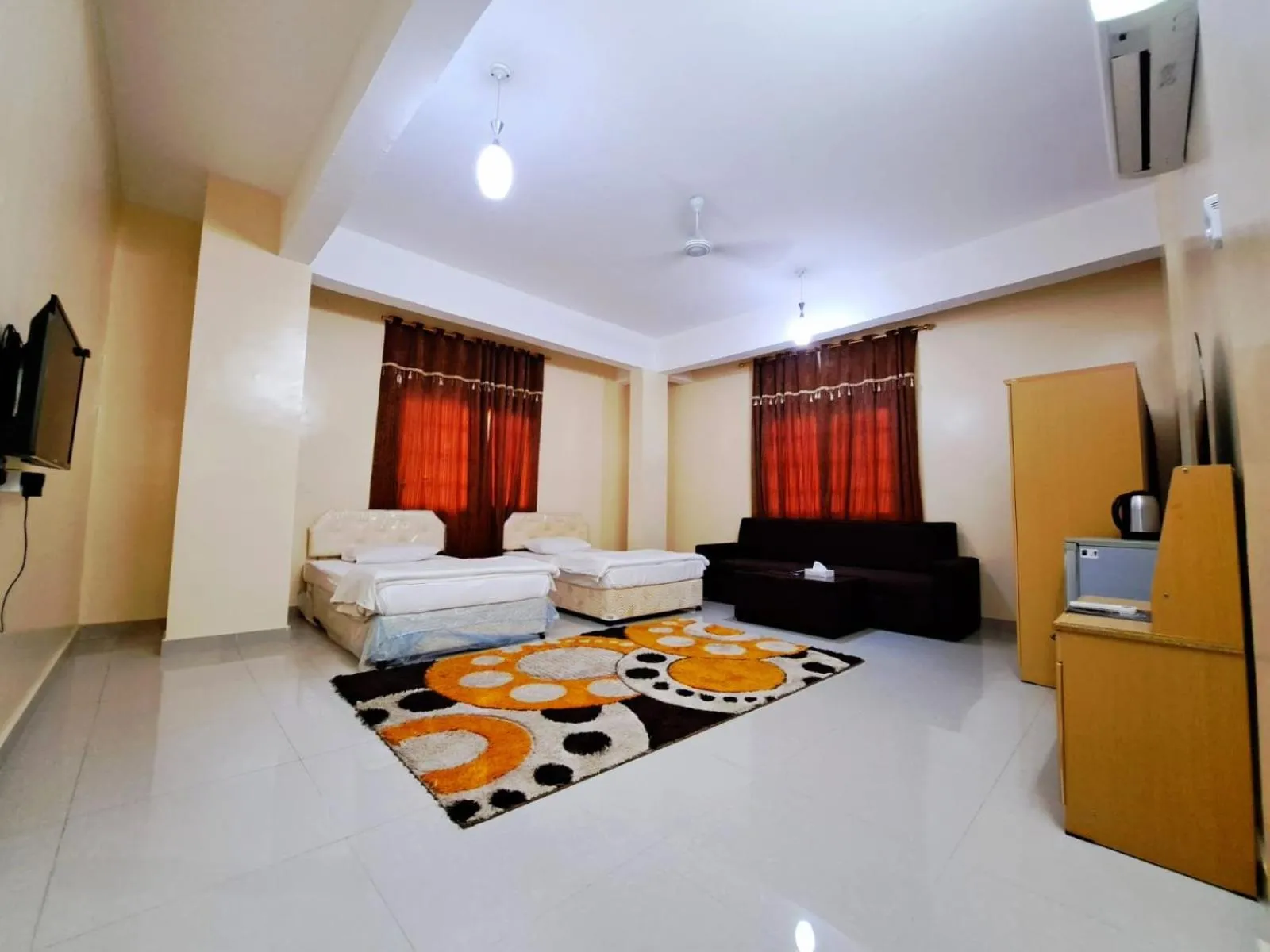 Bed in Luluat Al Afia Hotel Apartments