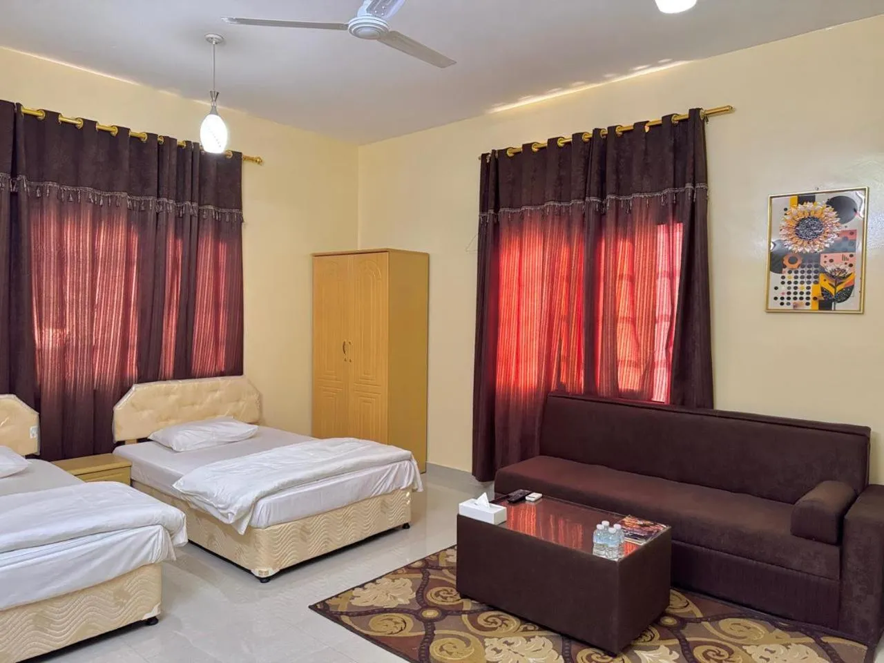 Bed in Luluat Al Afia Hotel Apartments
