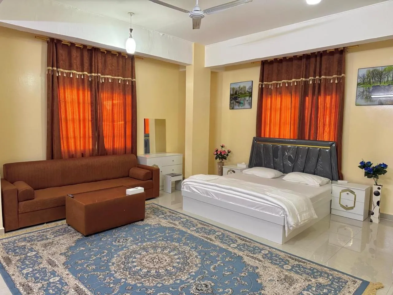 Bed in Luluat Al Afia Hotel Apartments