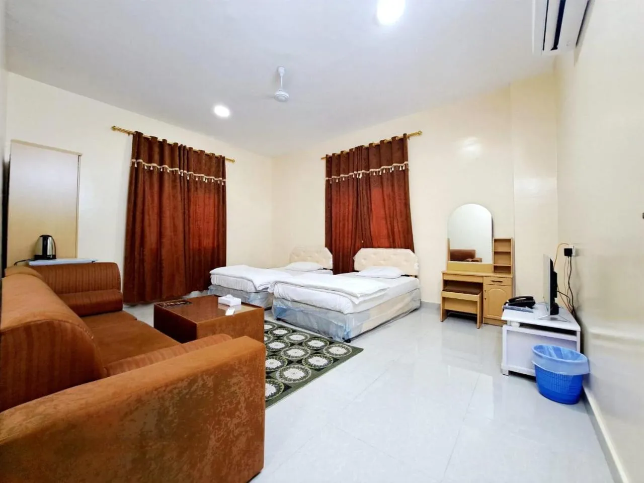 Bed in Luluat Al Afia Hotel Apartments