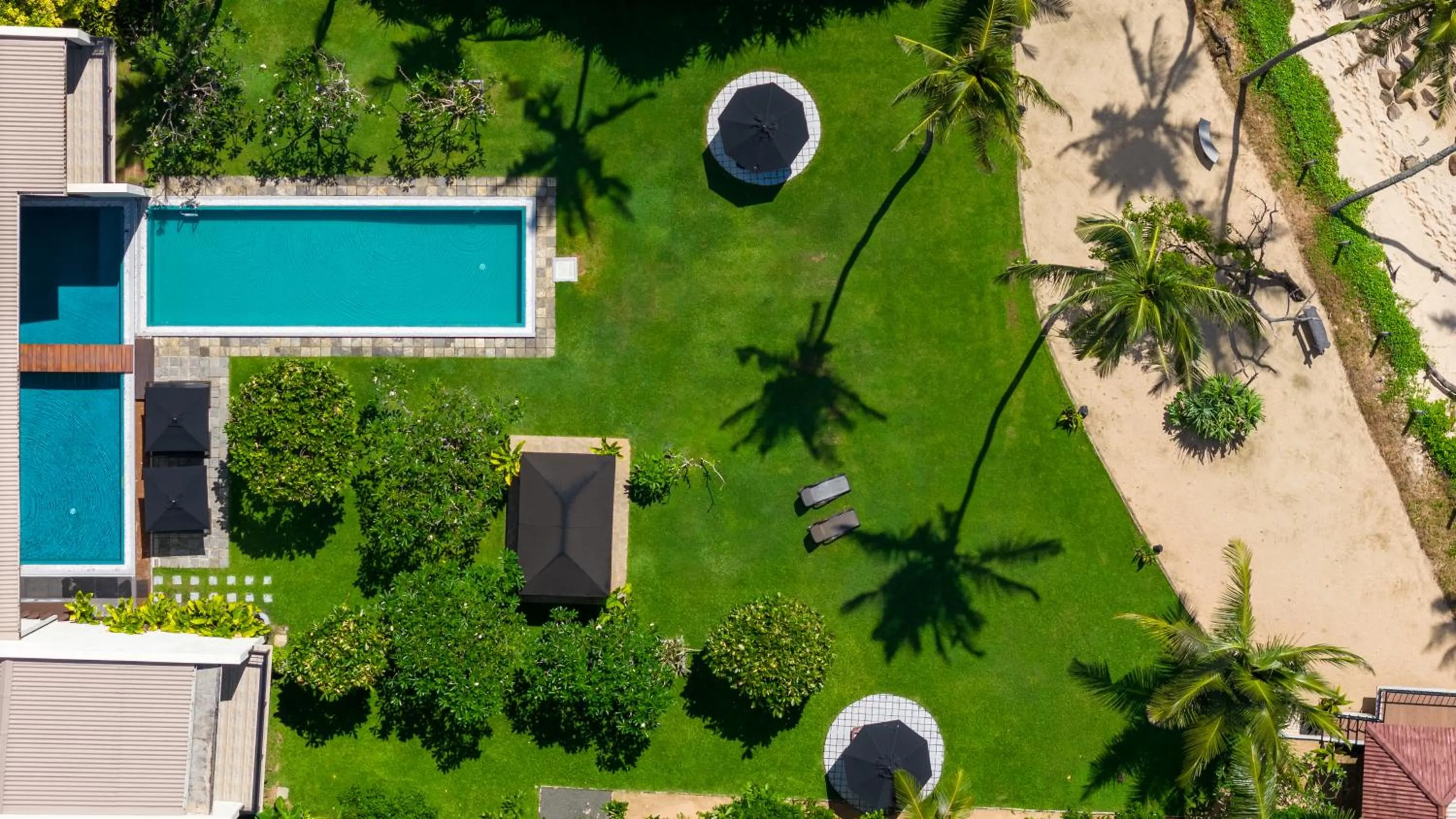 Bird's eye view in Mirissa Beach Villa