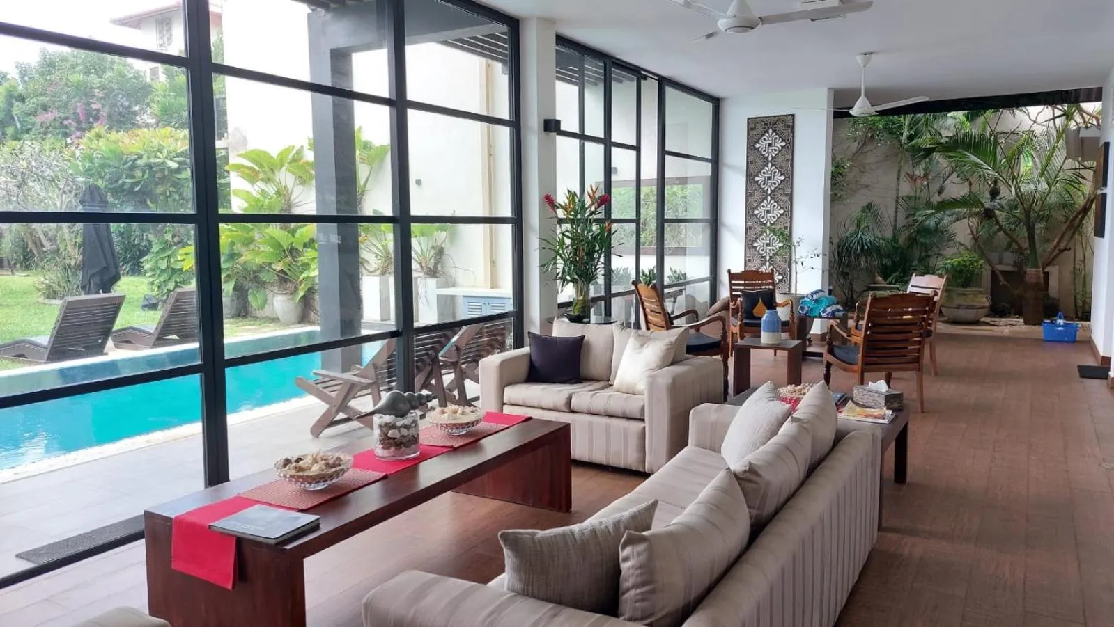 Living room in Mirissa Beach Villa