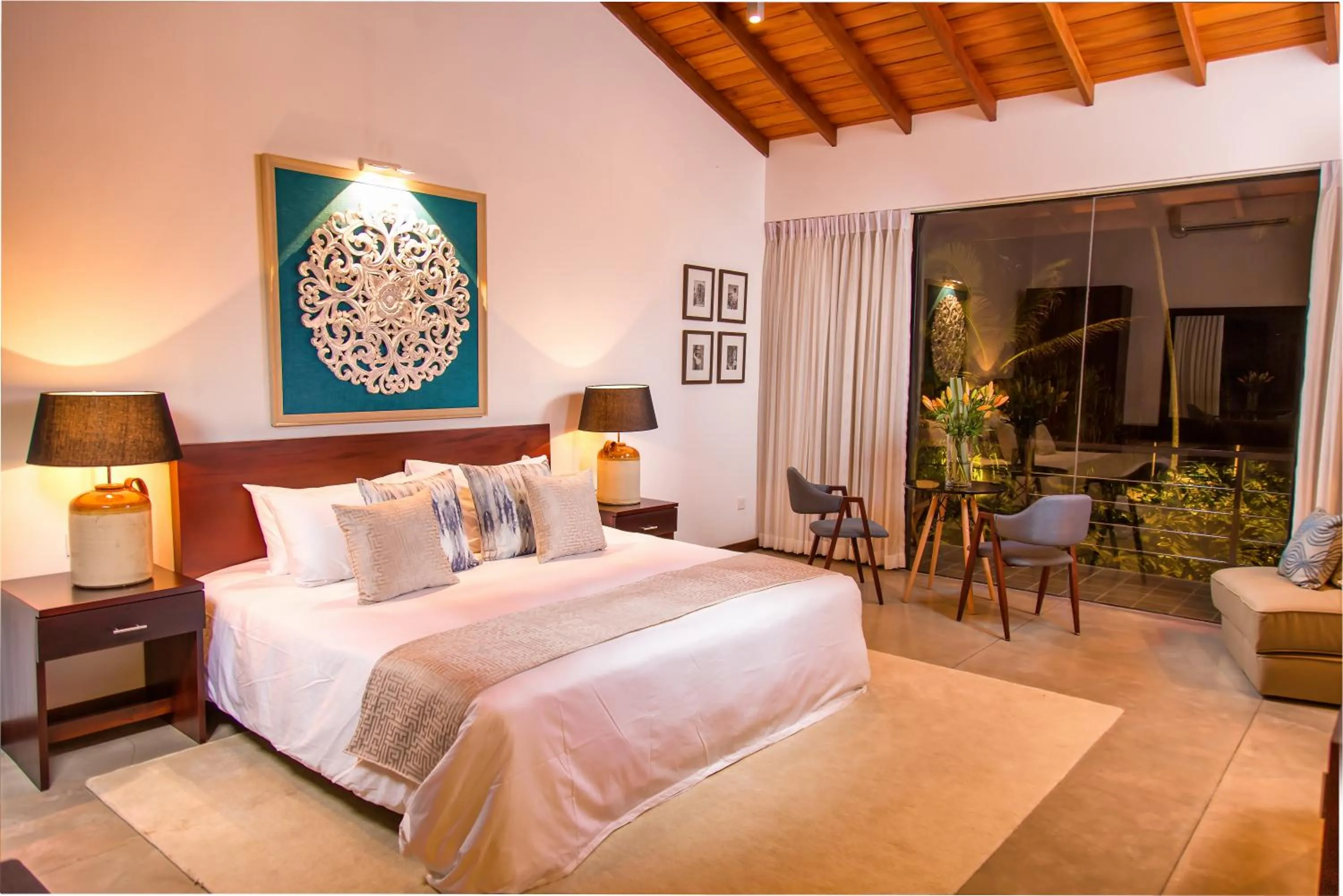 Bedroom, Bed in Mirissa Beach Villa