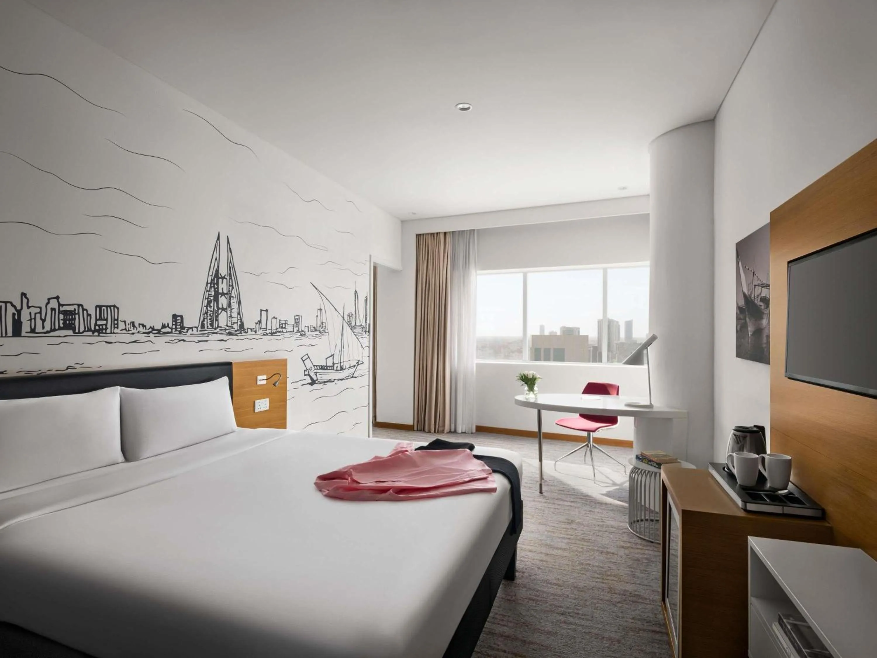 Bedroom, Bed in ibis Styles Manama Diplomatic Area