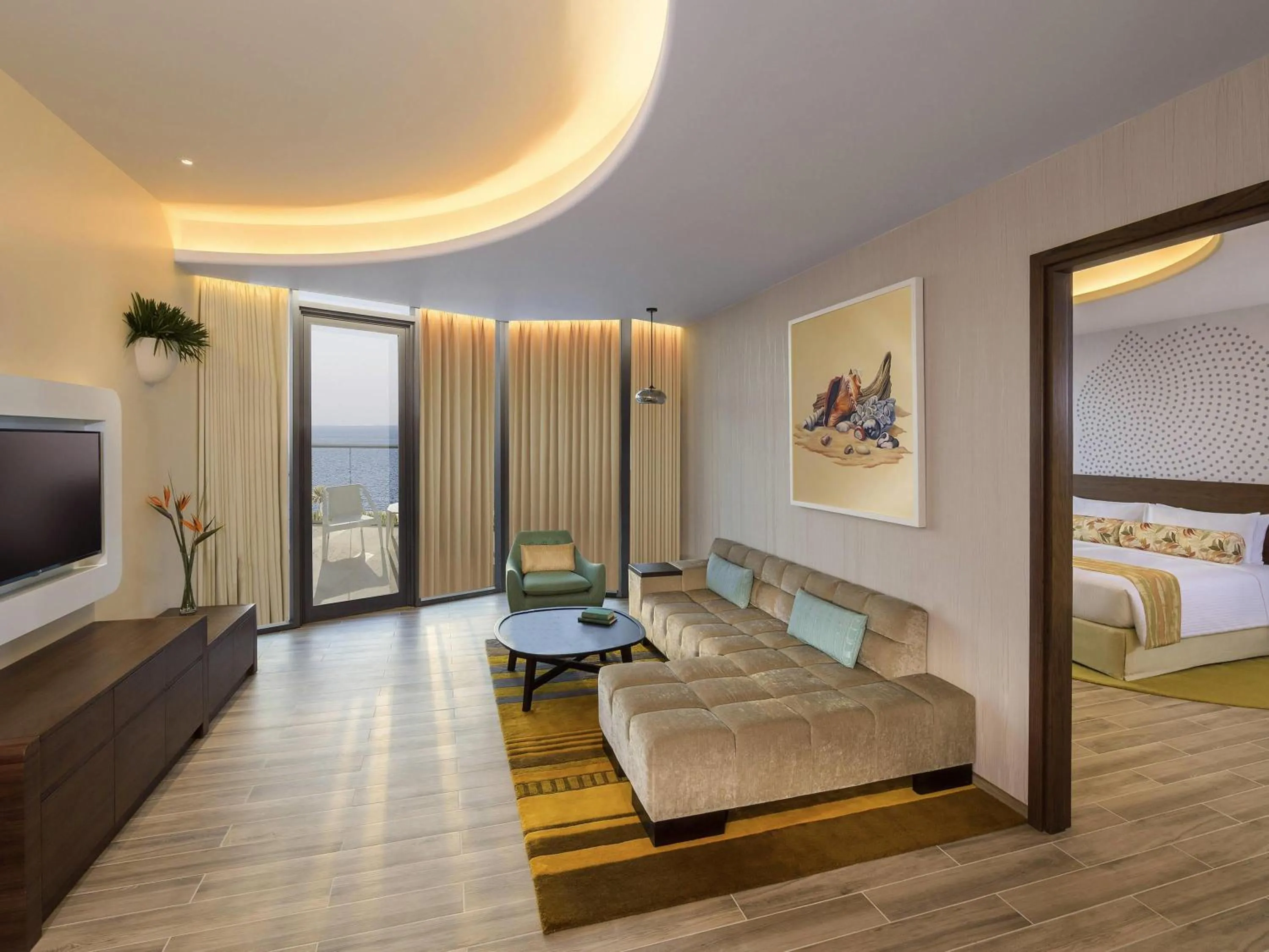 Bedroom, Bed in The Retreat Palm Dubai MGallery by Sofitel