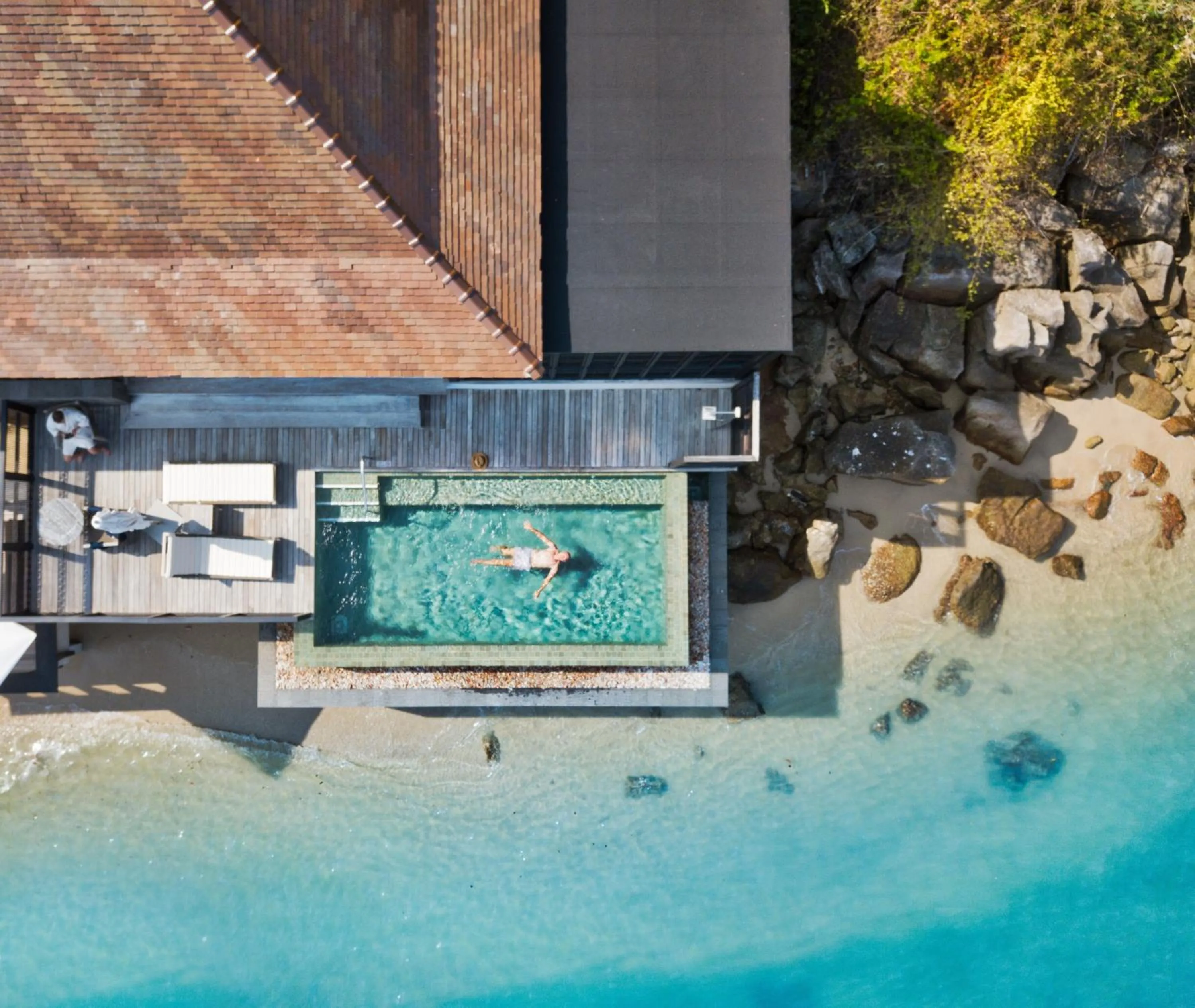Pool view in The Ritz-Carlton, Langkawi