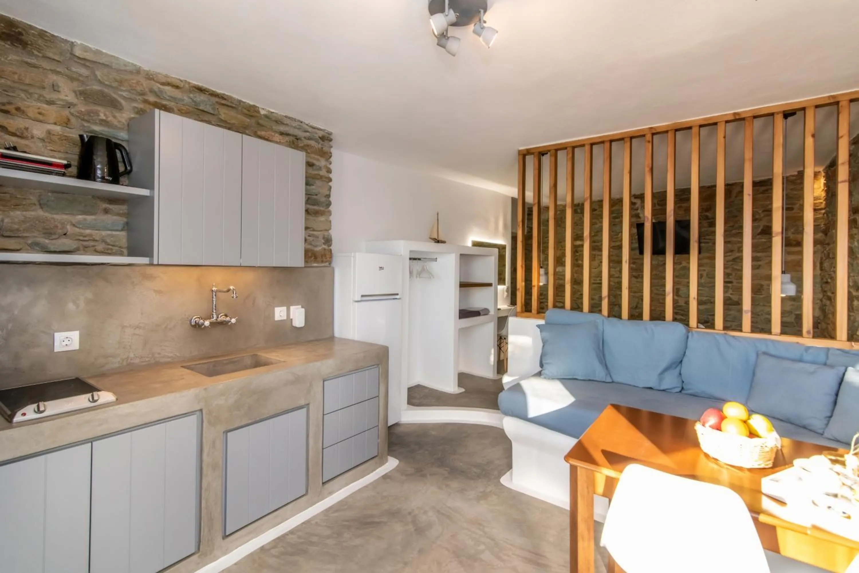 Kitchen or kitchenette in Avissalou Apartments
