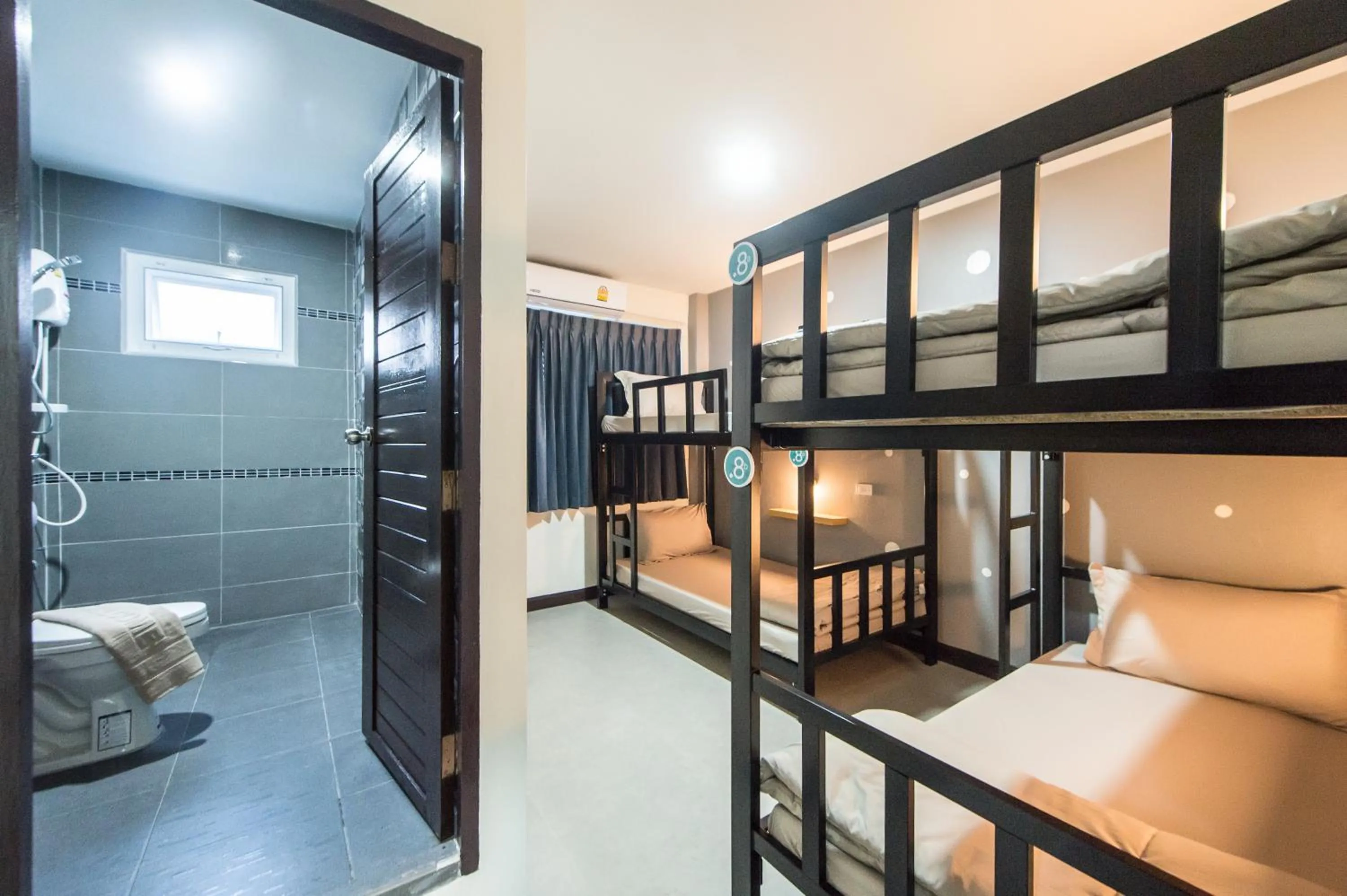 Bedroom, Bed in Full stop. Hostel Chiang Mai