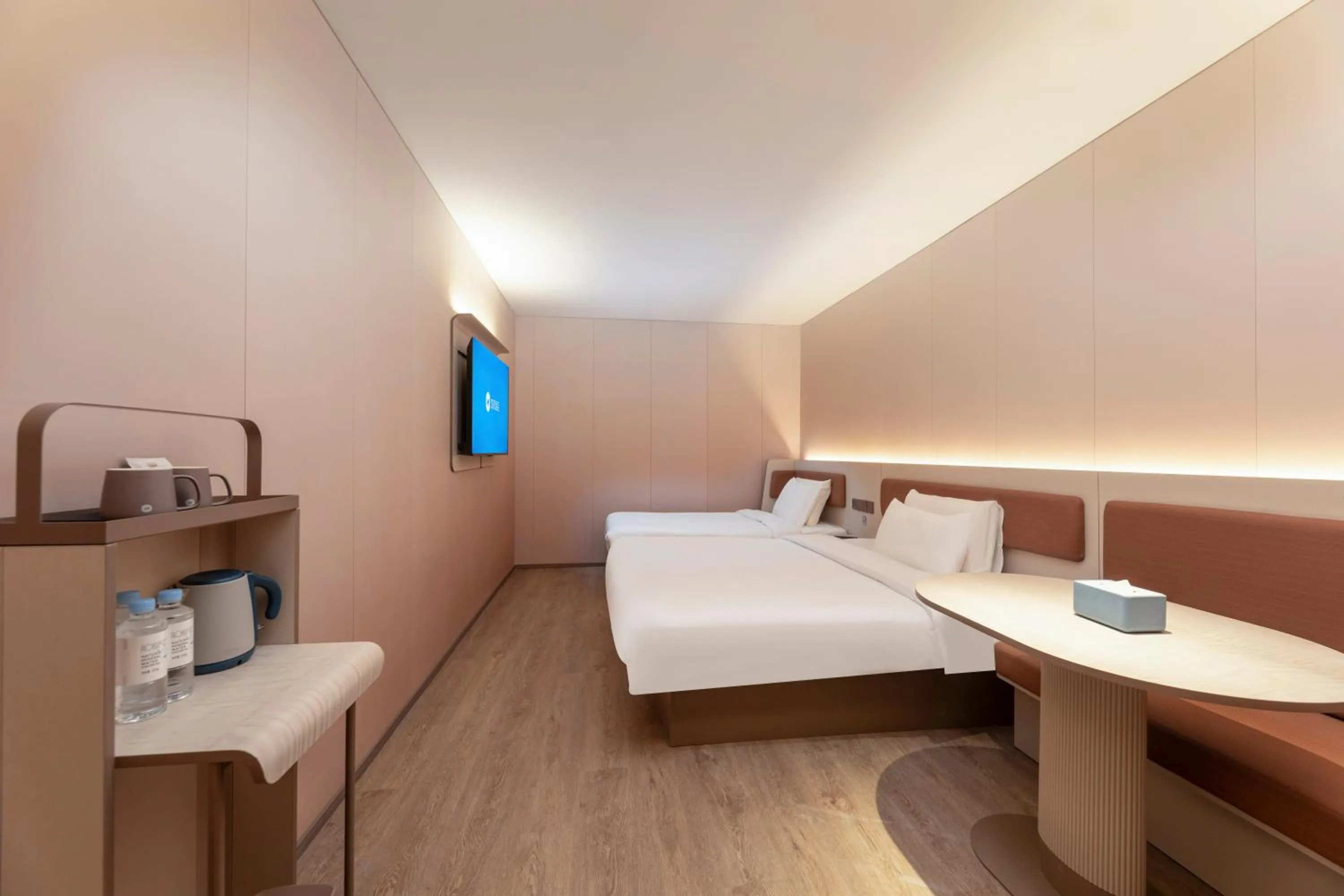 Bed in Hanting Hotel Nanjing Hexi Wanda