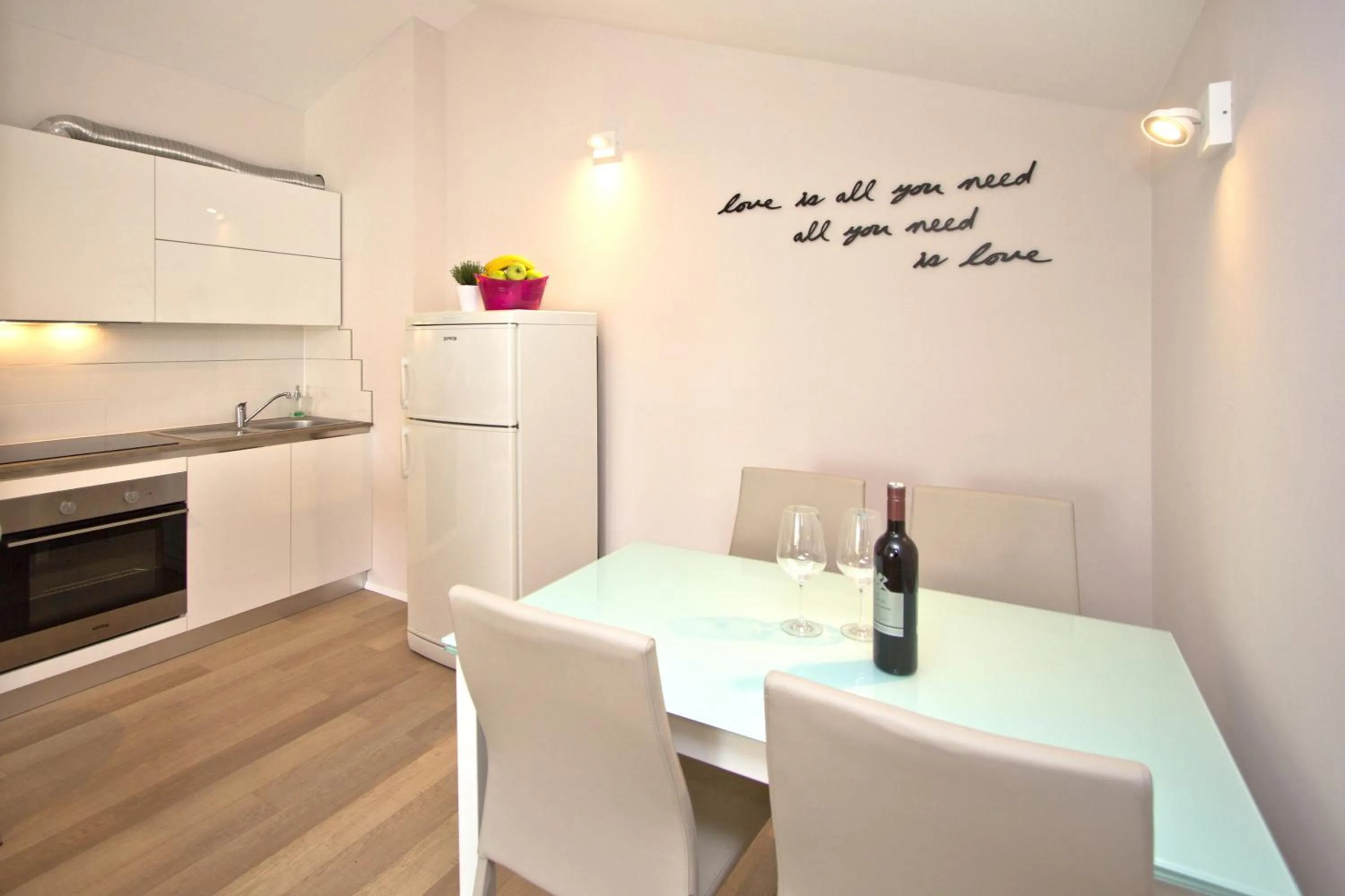 Dining area in Apartments Adria