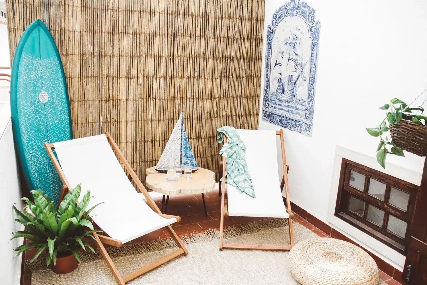 Double or Twin Room with Shared Bathroom in WOT Ericeira Lodge Double or Twin Room with Shared Bathroom in WOT Ericeira Lodge