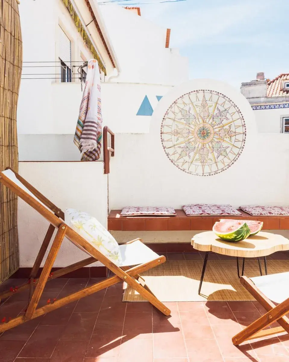 Patio in WOT Ericeira Lodge Patio in WOT Ericeira Lodge