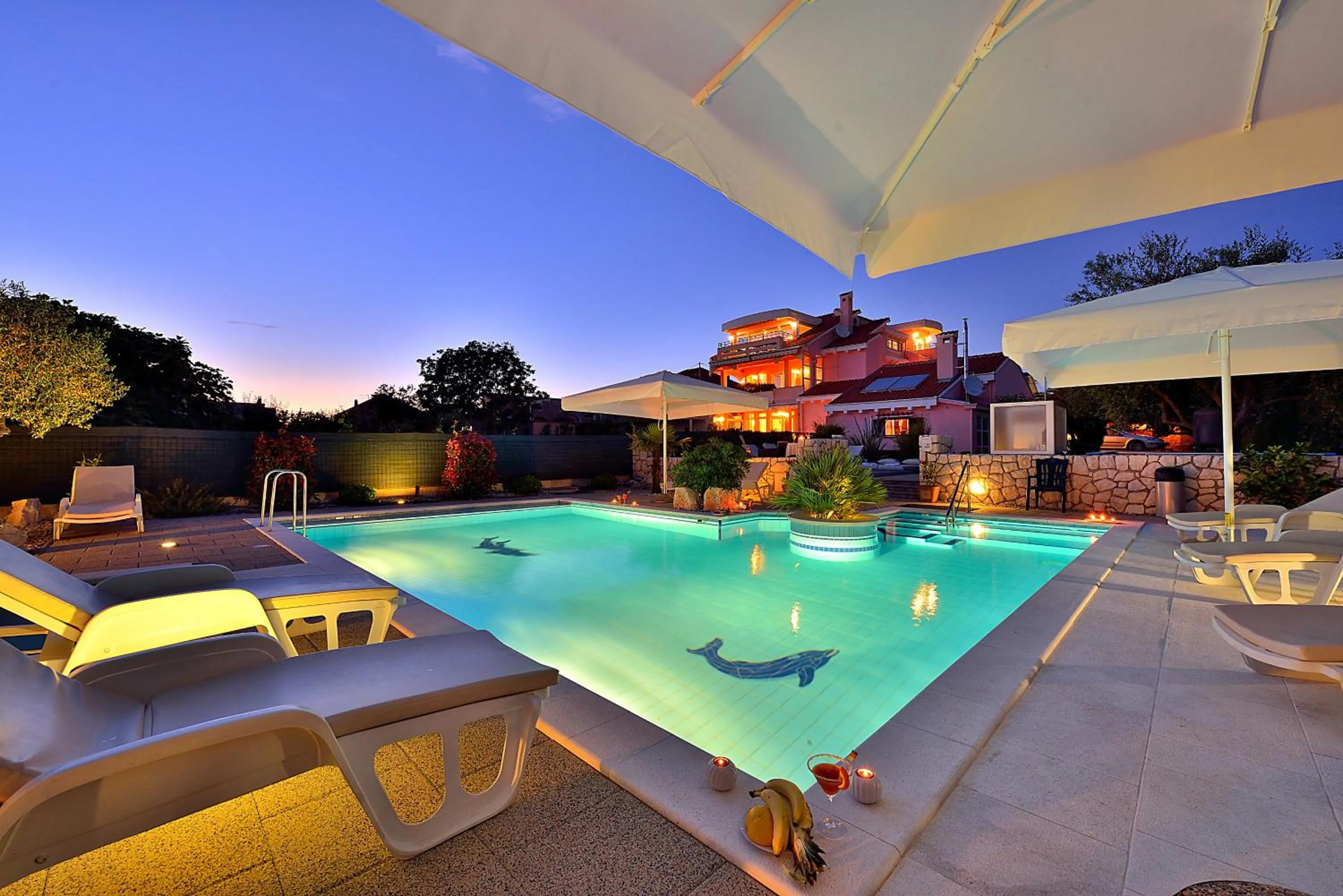 Area and facilities in Villa Dalmatina Zadar mit Pool