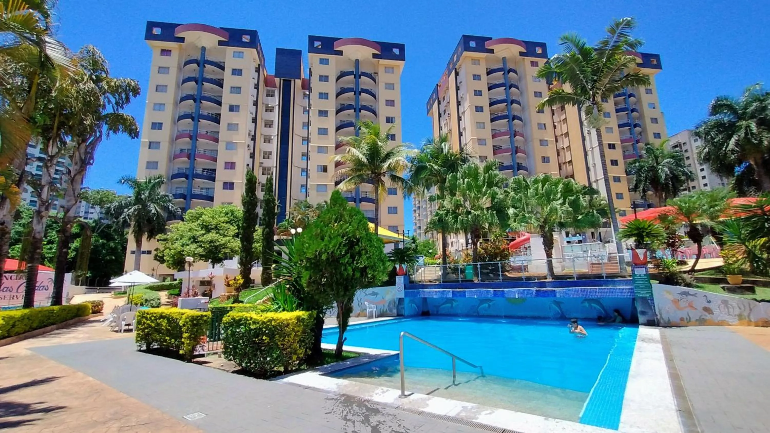 Swimming pool in Sol das Caldas Caldas Novas - ACHEI FERIAS - Com Roupa de Cama