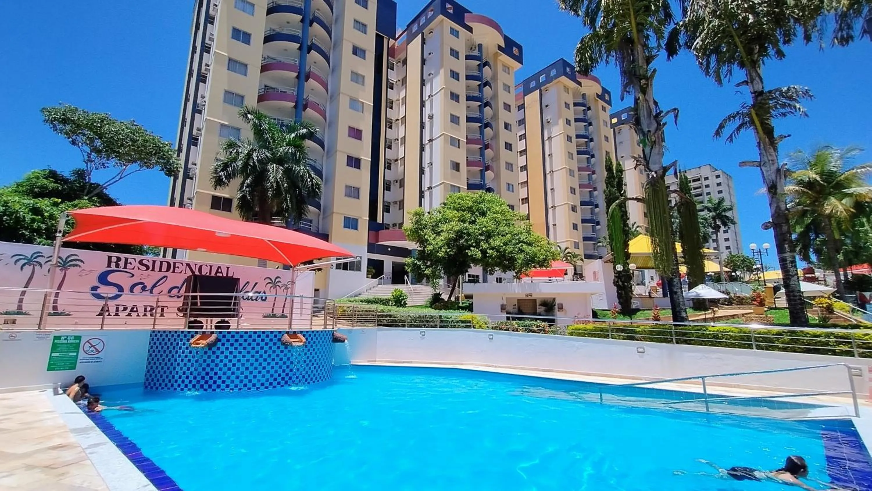 Swimming pool in Sol das Caldas Caldas Novas - ACHEI FERIAS - Com Roupa de Cama