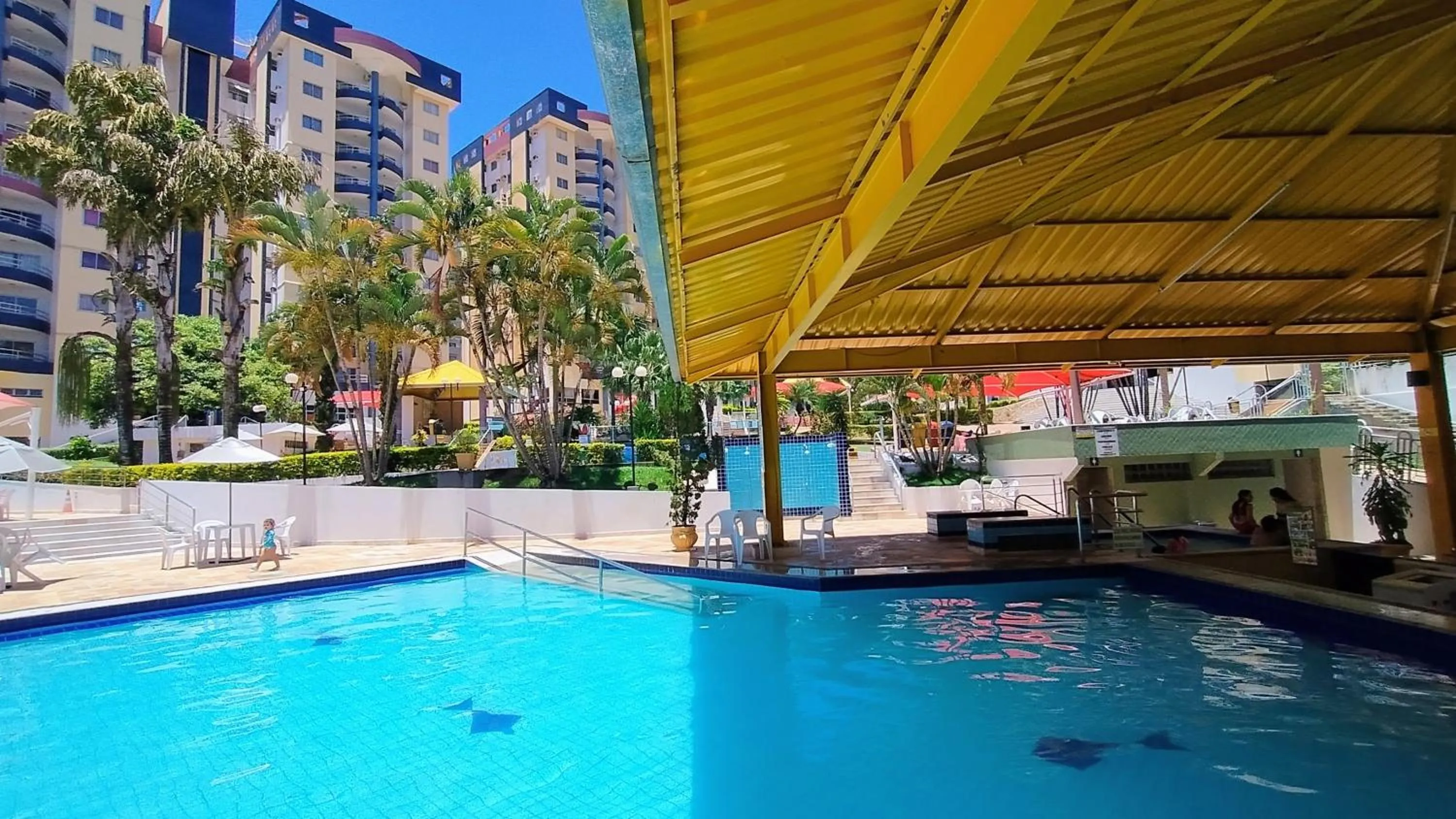 Swimming pool in Sol das Caldas Caldas Novas - ACHEI FERIAS - Com Roupa de Cama