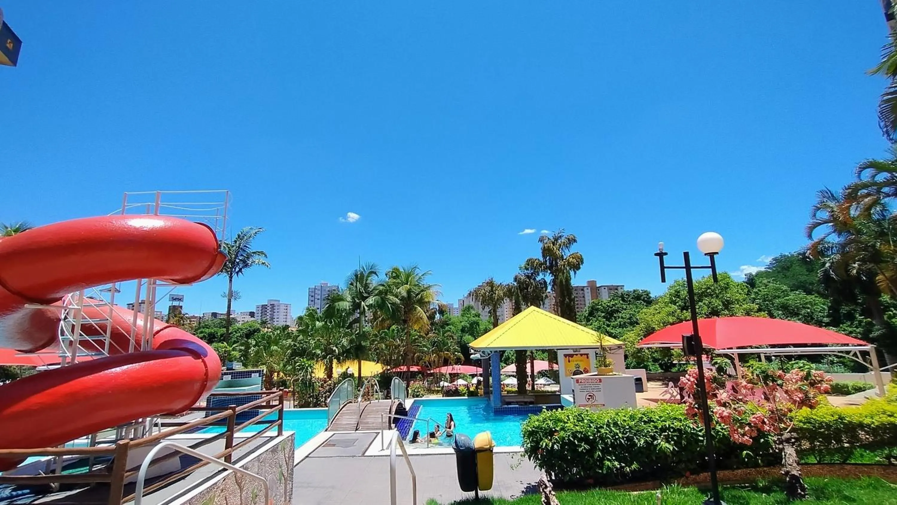 Swimming pool in Sol das Caldas Caldas Novas - ACHEI FERIAS - Com Roupa de Cama