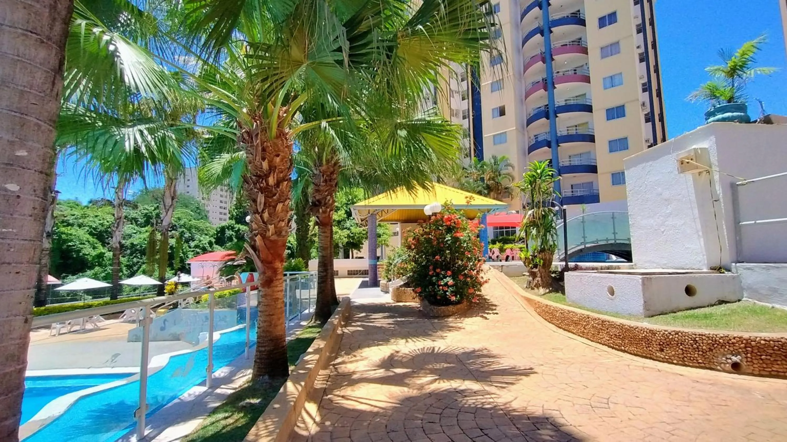 Swimming pool in Sol das Caldas Caldas Novas - ACHEI FERIAS - Com Roupa de Cama