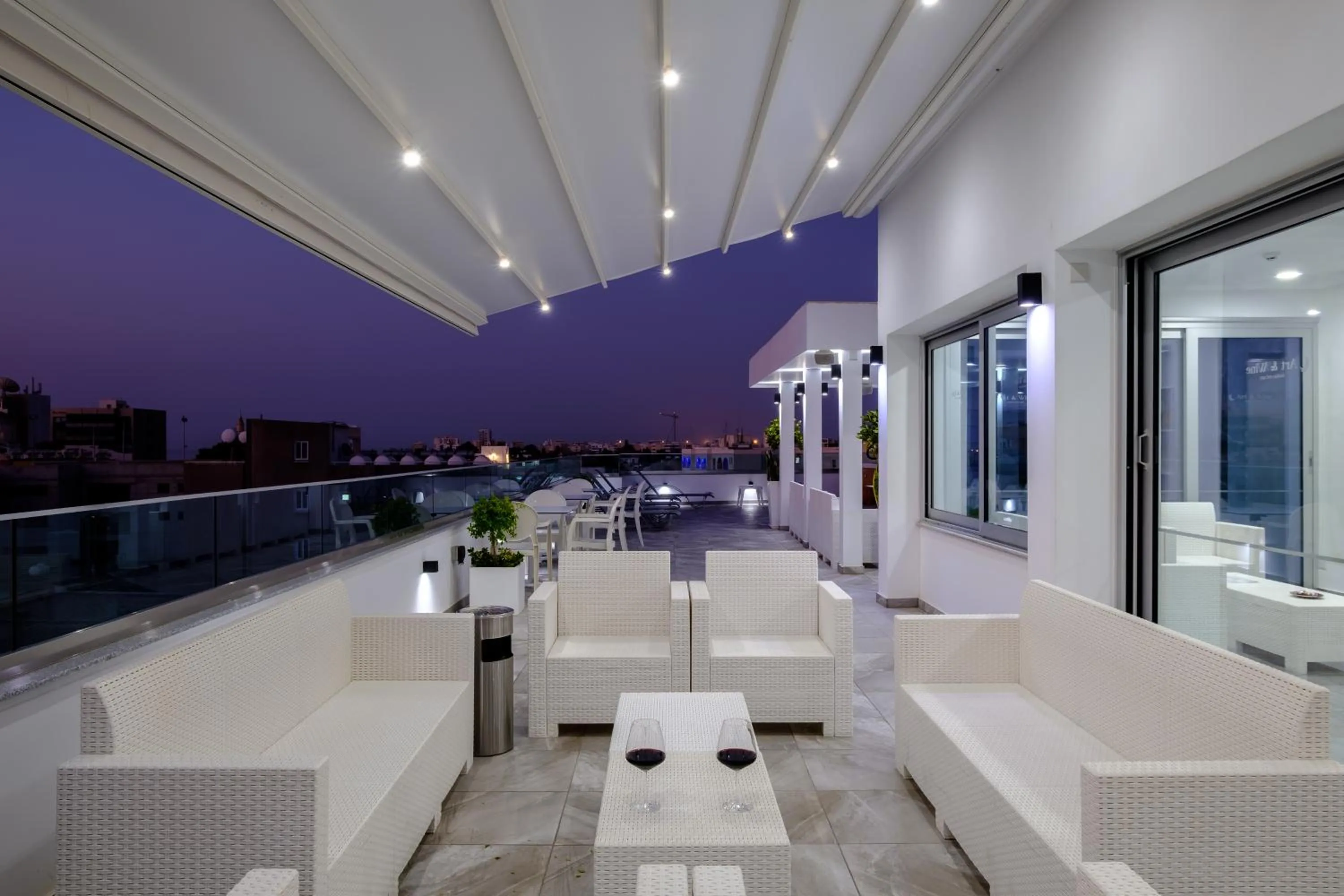 Patio in Art & Wine Boutique Hotel