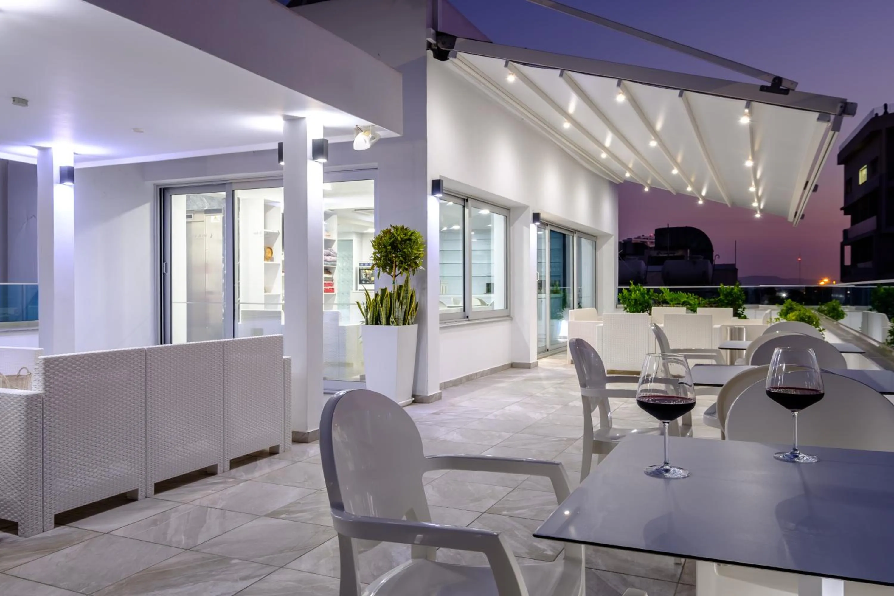 Patio in Art & Wine Boutique Hotel