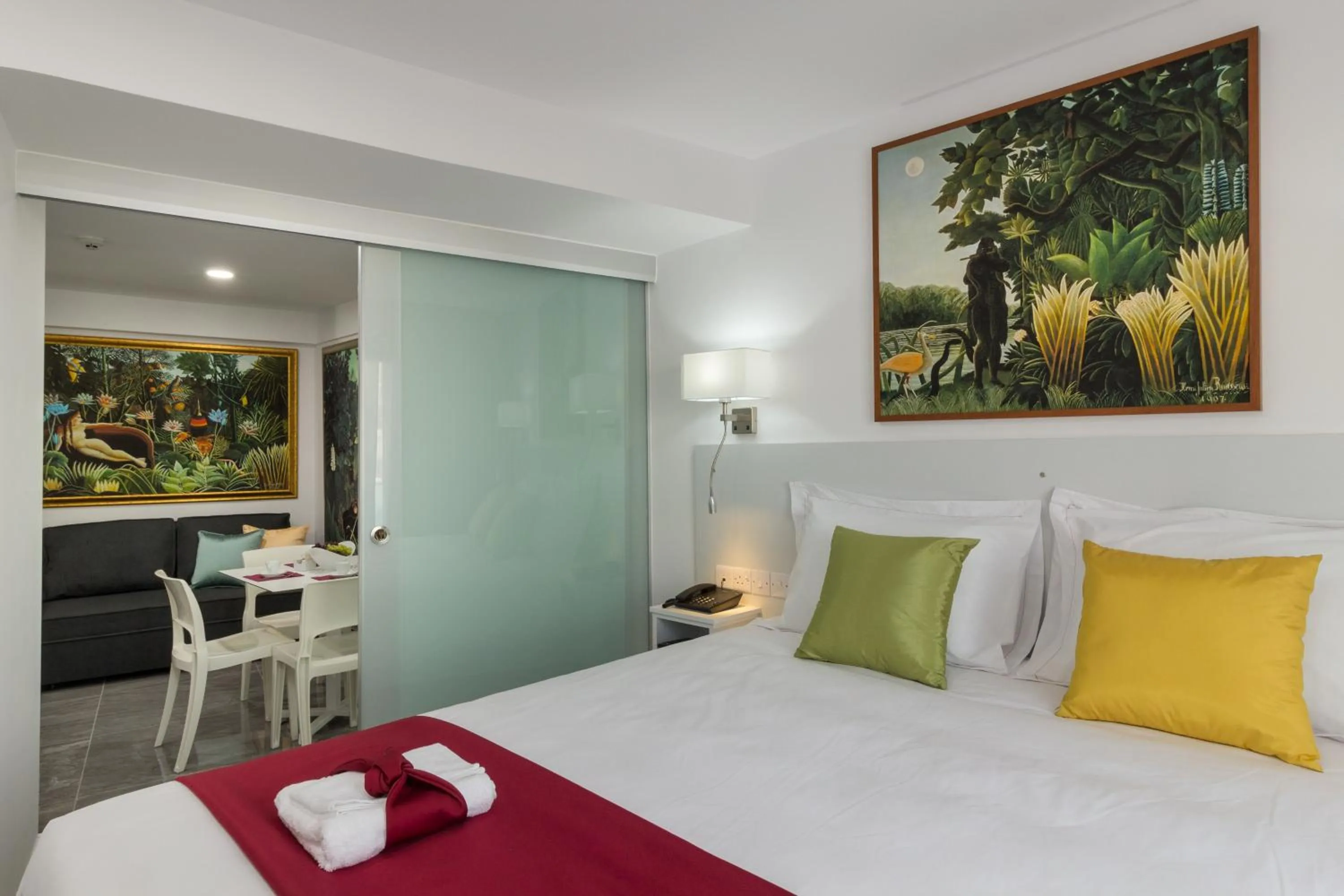 Bedroom, Bed in Art & Wine Boutique Hotel