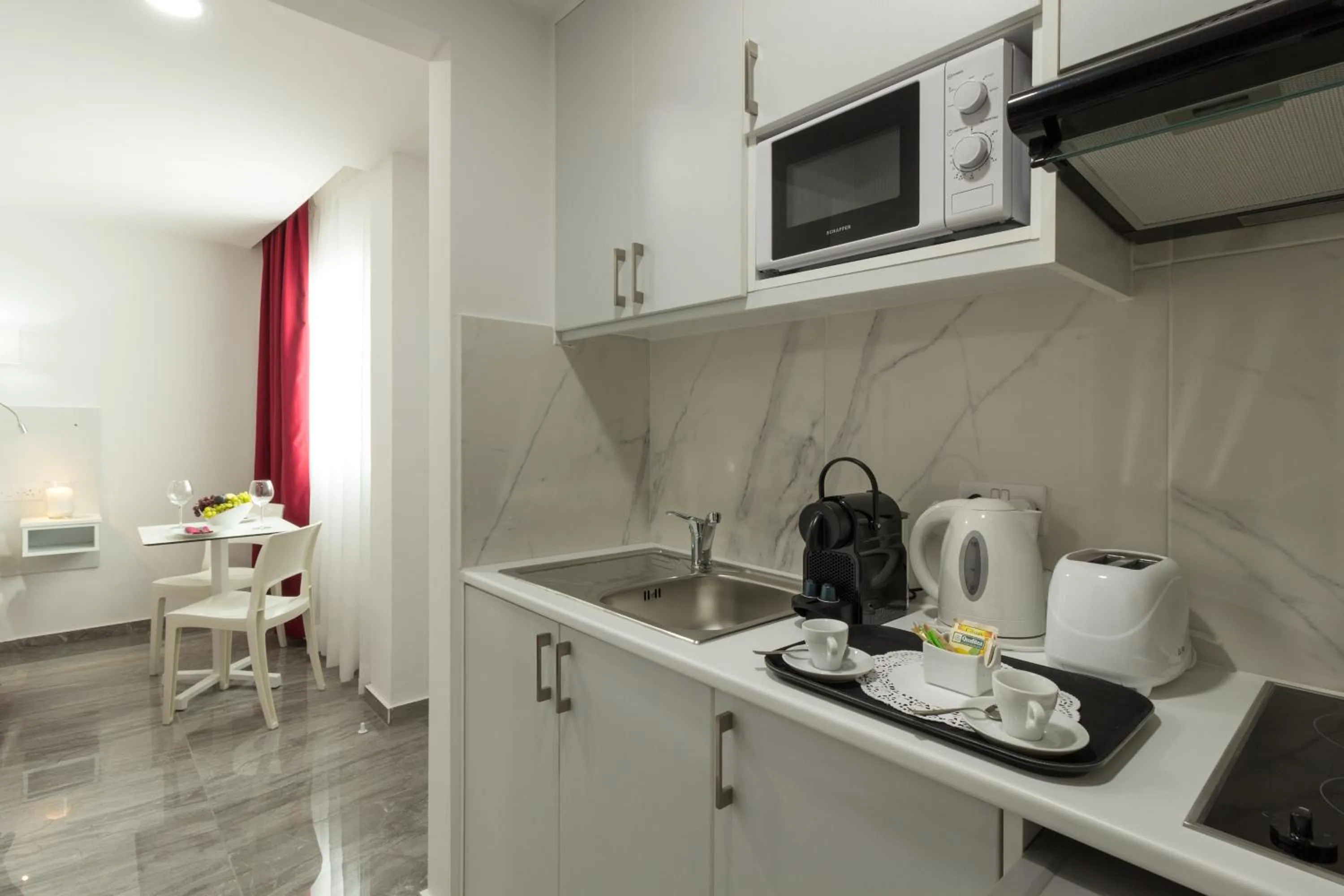 Kitchen or kitchenette in Art & Wine Boutique Hotel