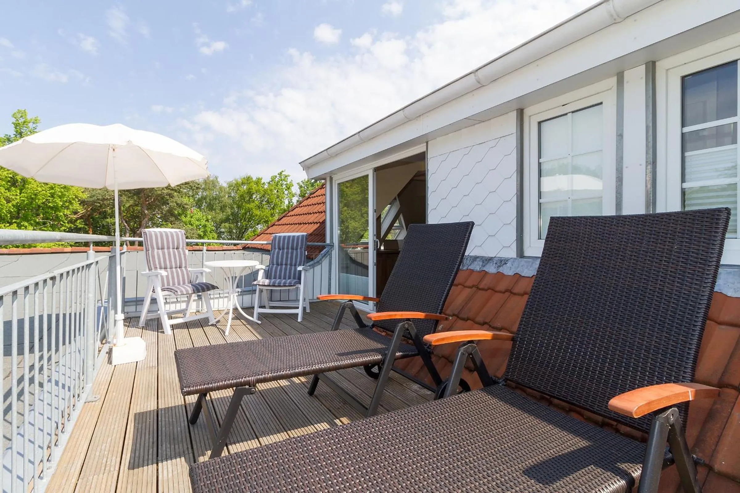 Balcony/Terrace in HOTEL am STRAND