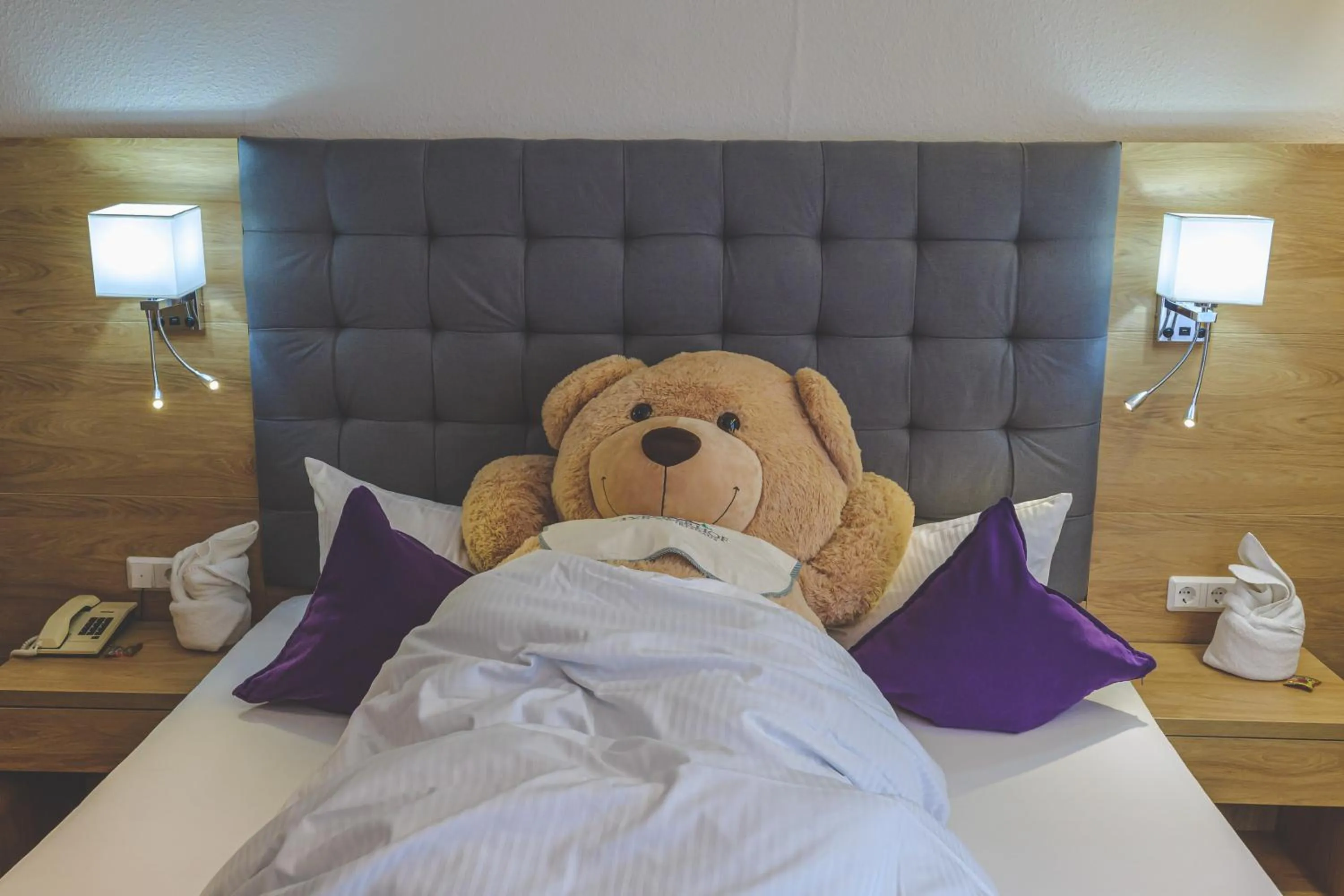 Bed in Hotel Styrolerhof