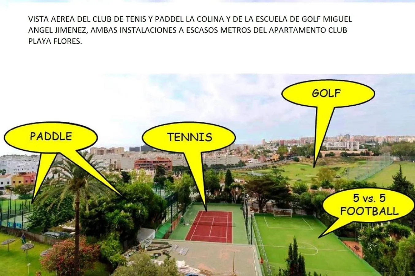 Golfcourse in Apartment Club Playa Flores