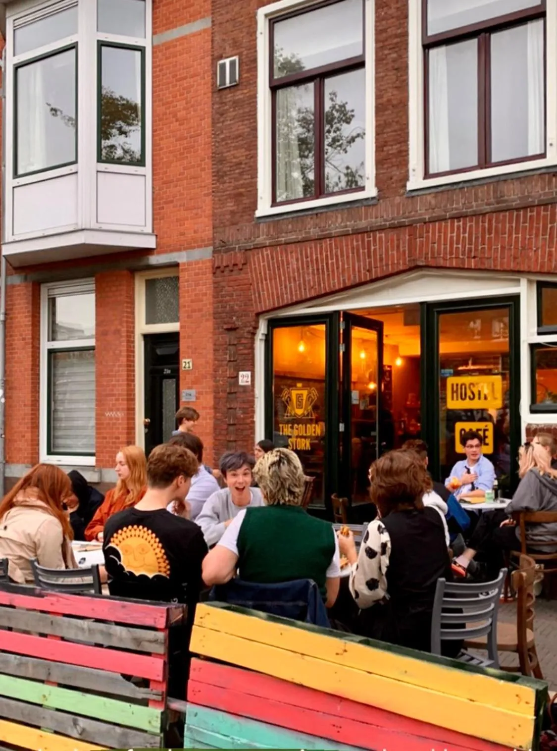 Restaurant/places to eat in Hostel The Golden Stork
