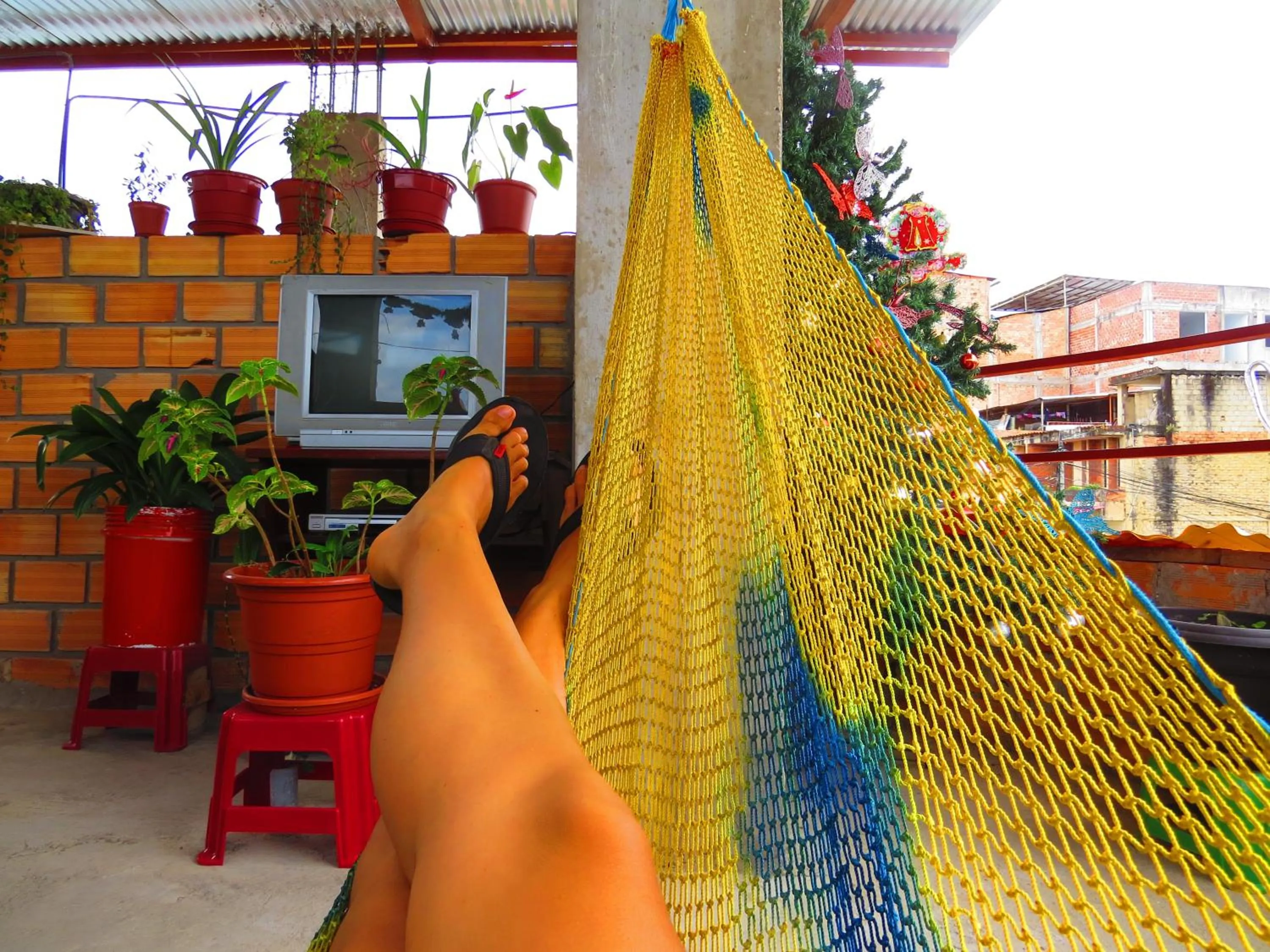 Balcony/Terrace in Flor del Valle Posada