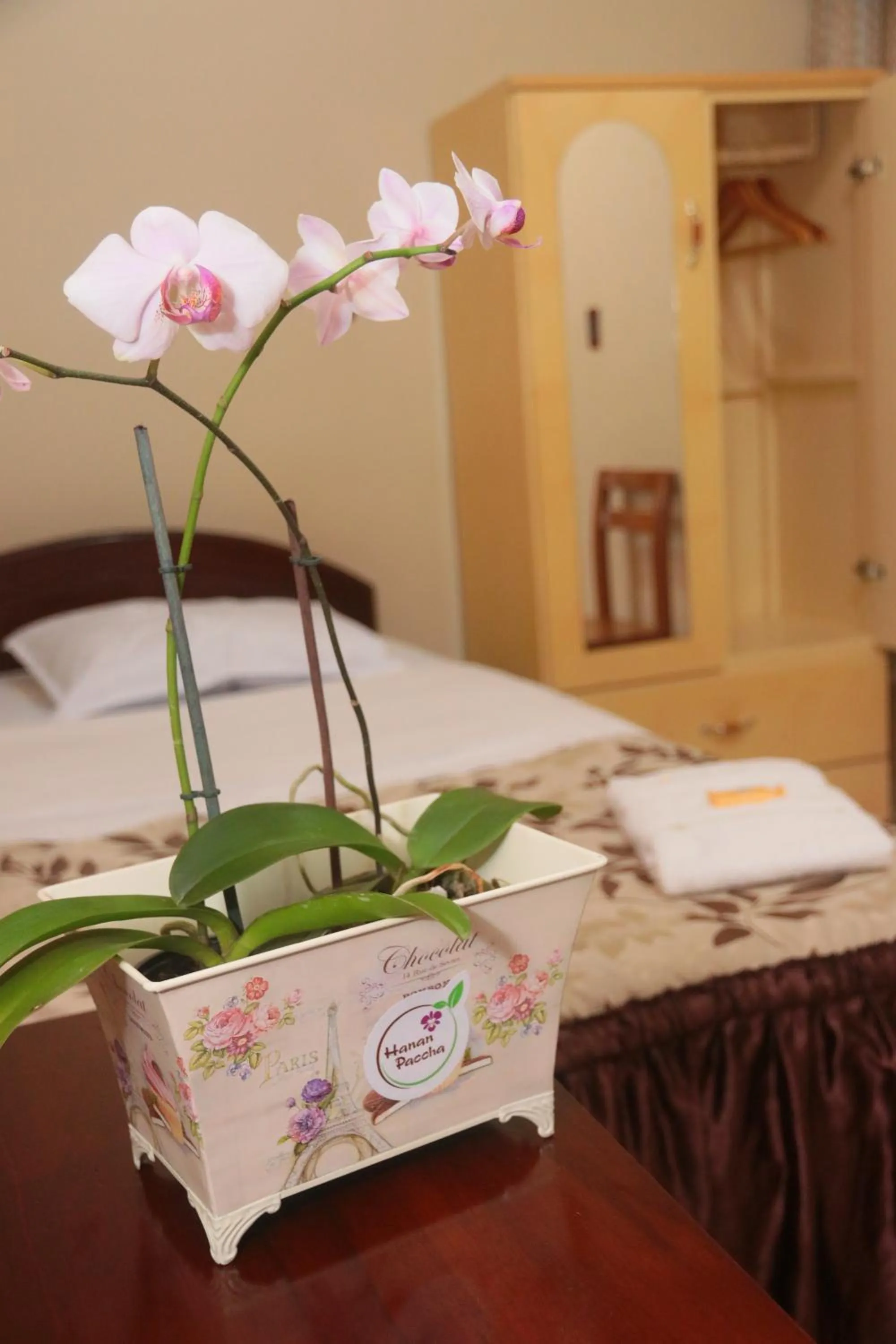 Decorative detail, Bed in Flor del Valle Posada