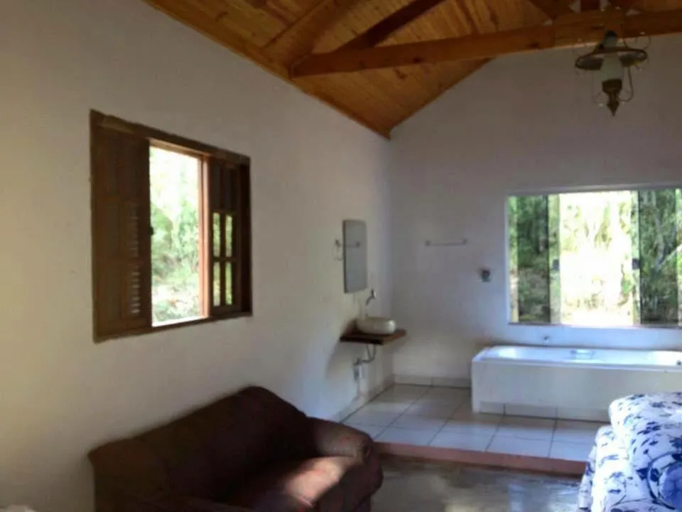 Bed in Pousada Chalés da Lua