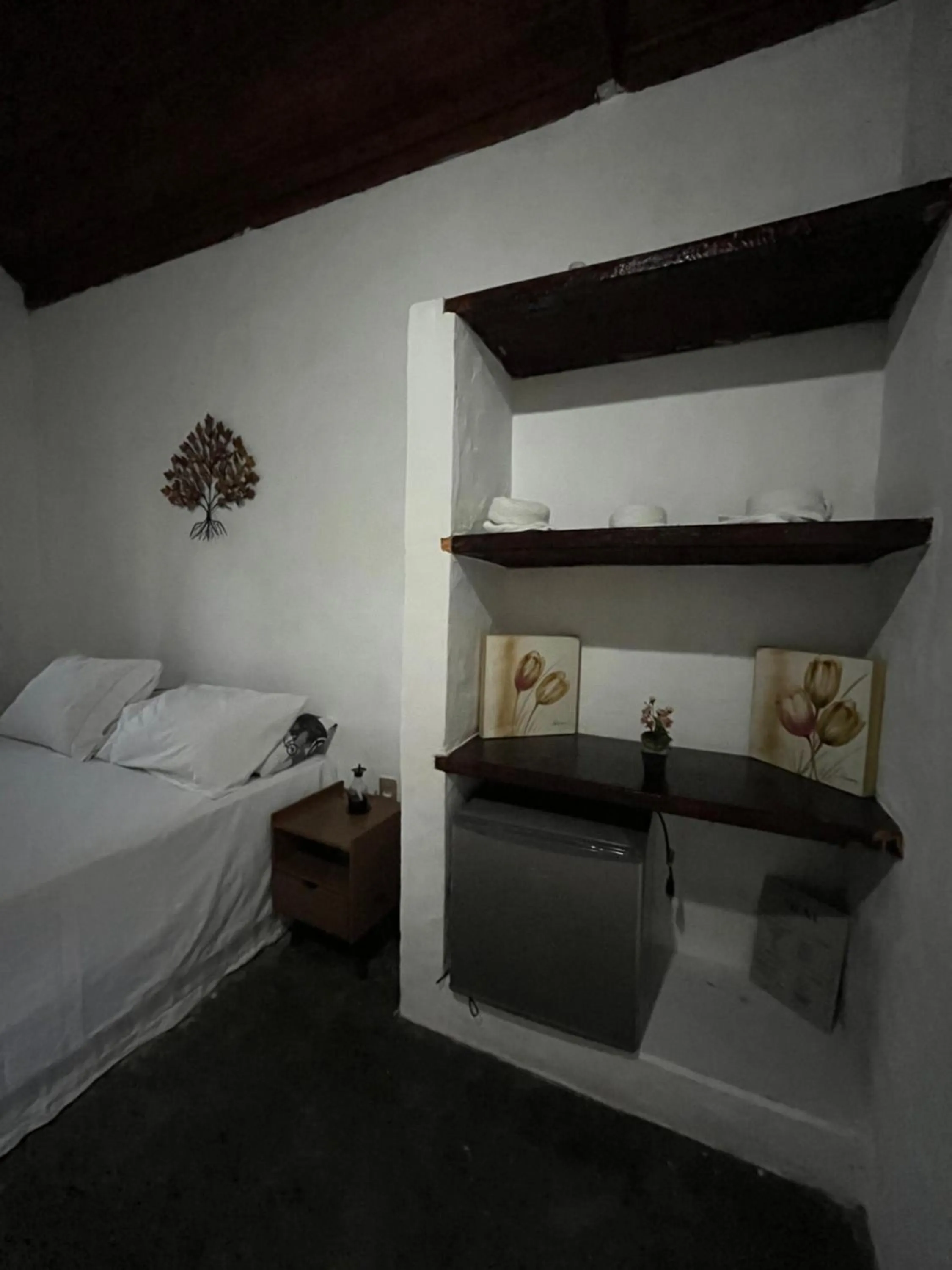 Bed in Pousada Chalés da Lua