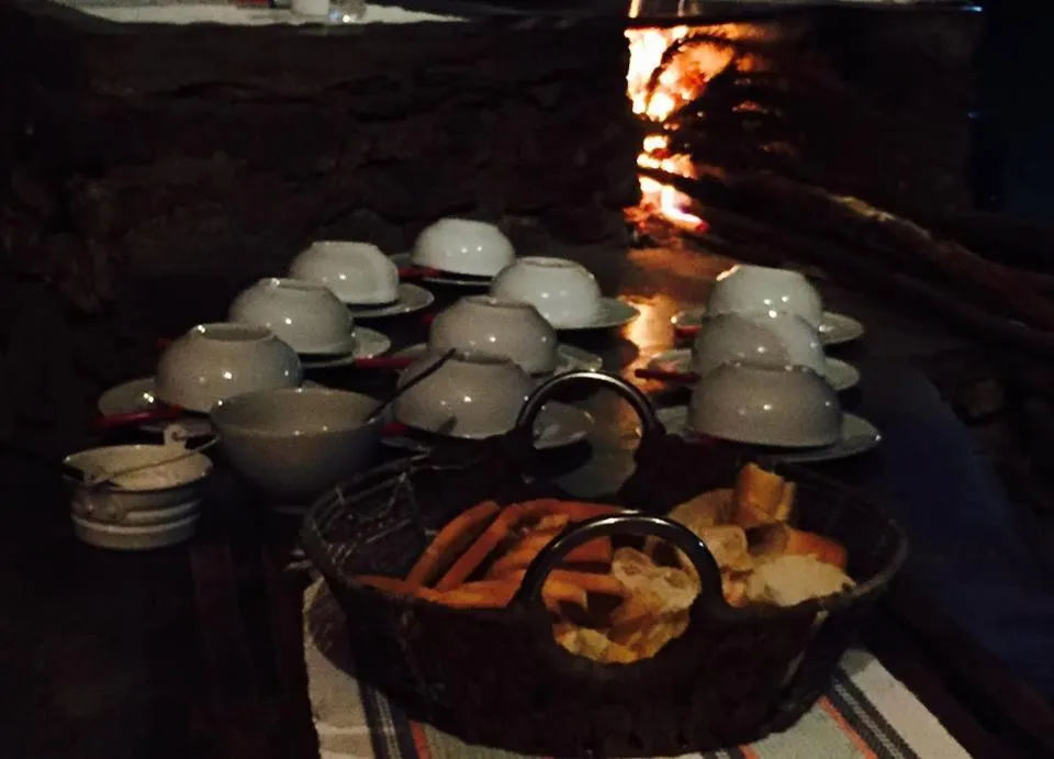 Food and drinks in Pousada Chalés da Lua