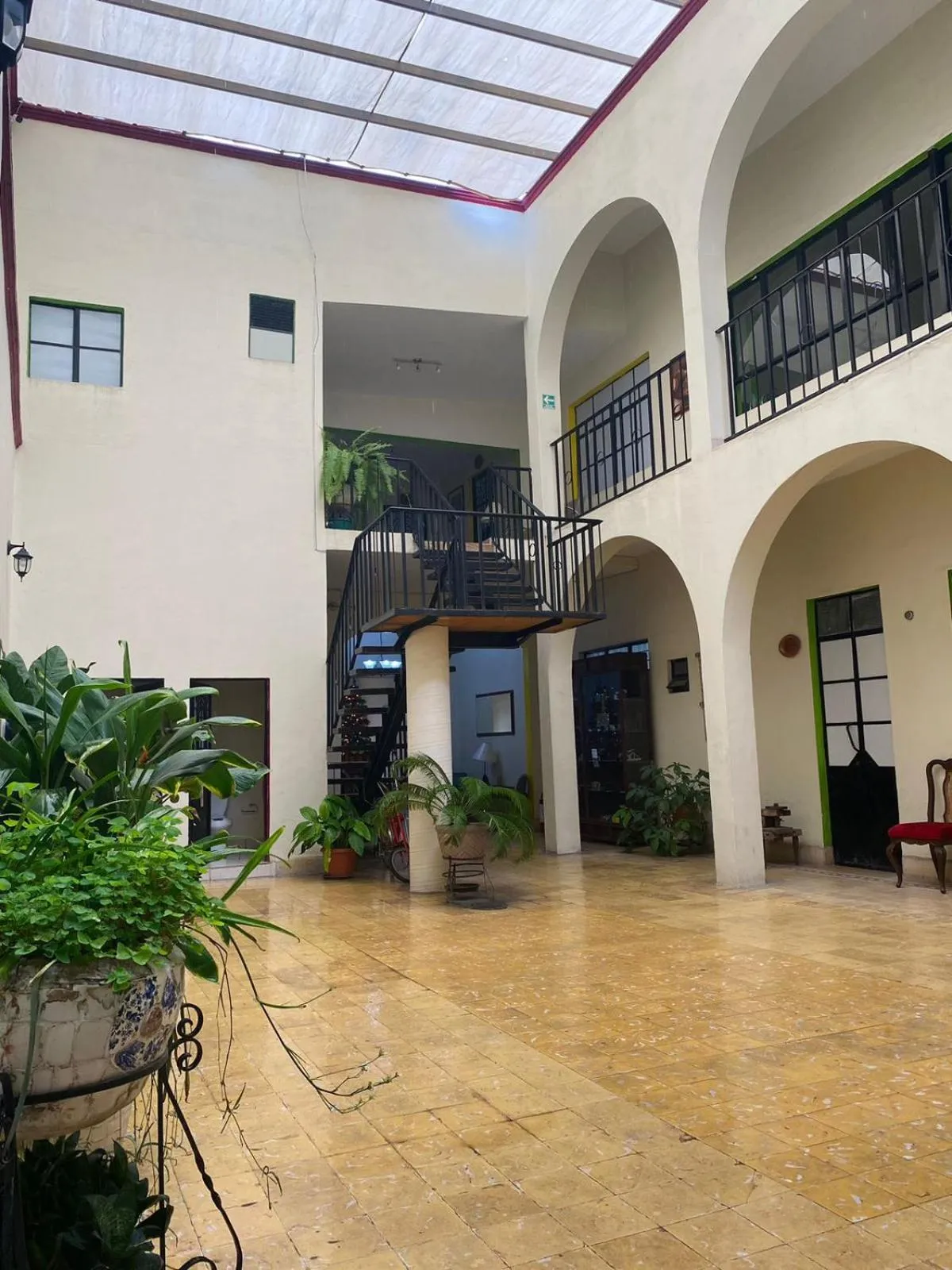 Patio in Hotel Doña Chela En Calvillo