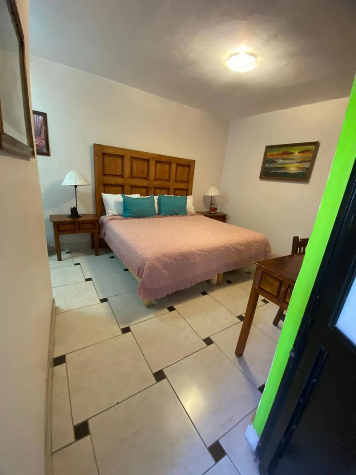 Bed in Hotel Doña Chela En Calvillo