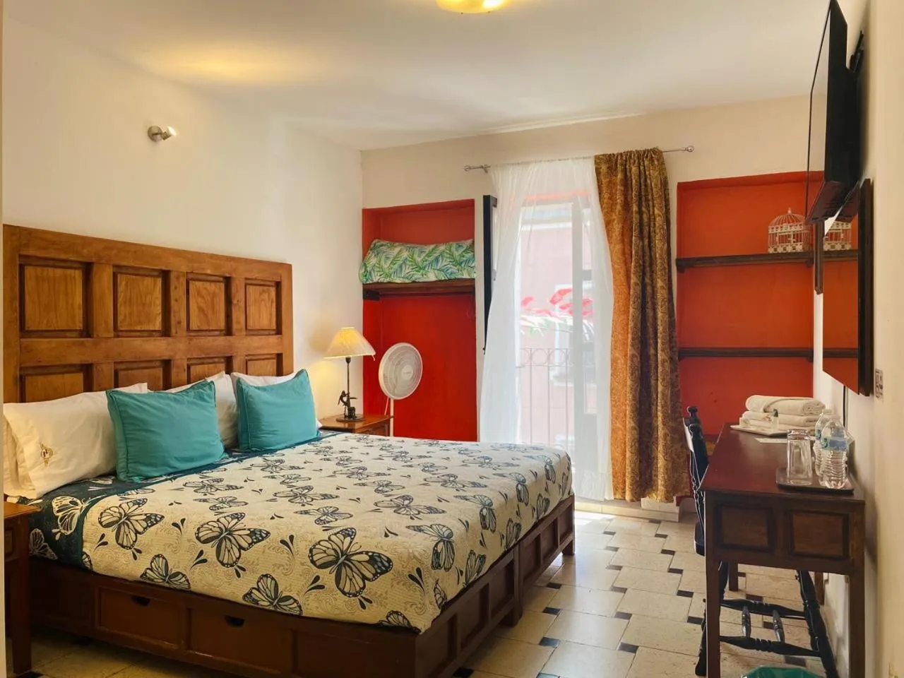 Bed in Hotel Doña Chela En Calvillo