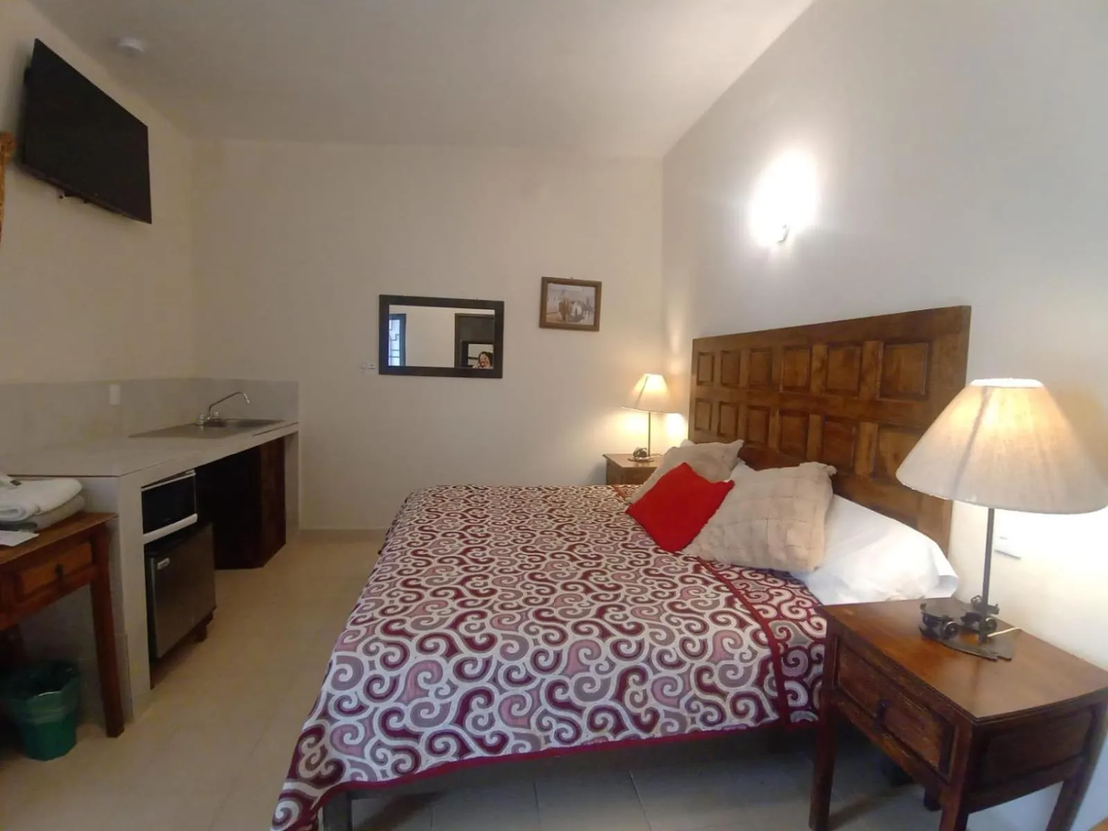 Bed in Hotel Doña Chela En Calvillo