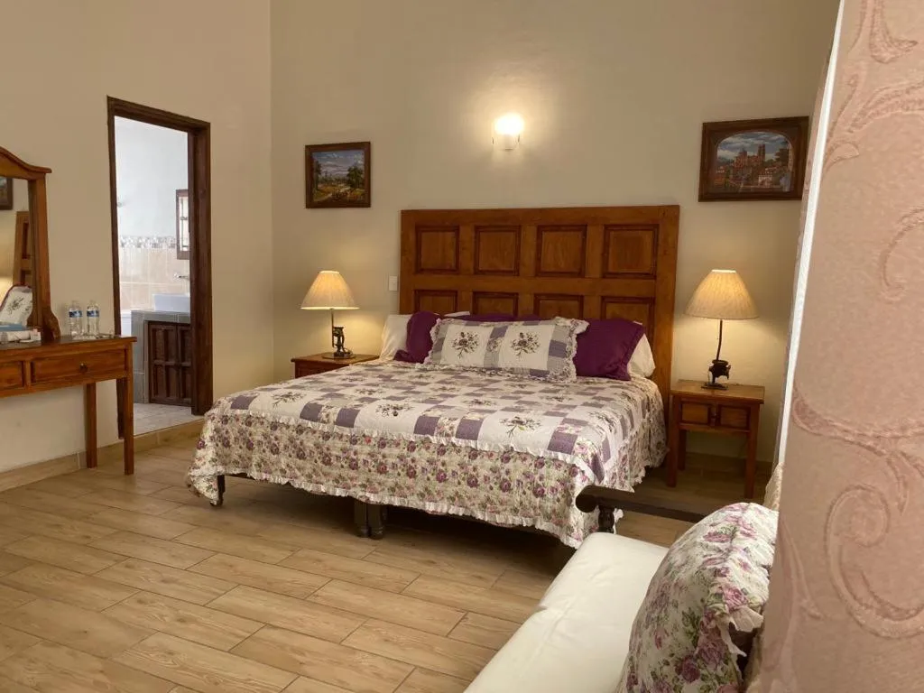 Bed in Hotel Doña Chela En Calvillo