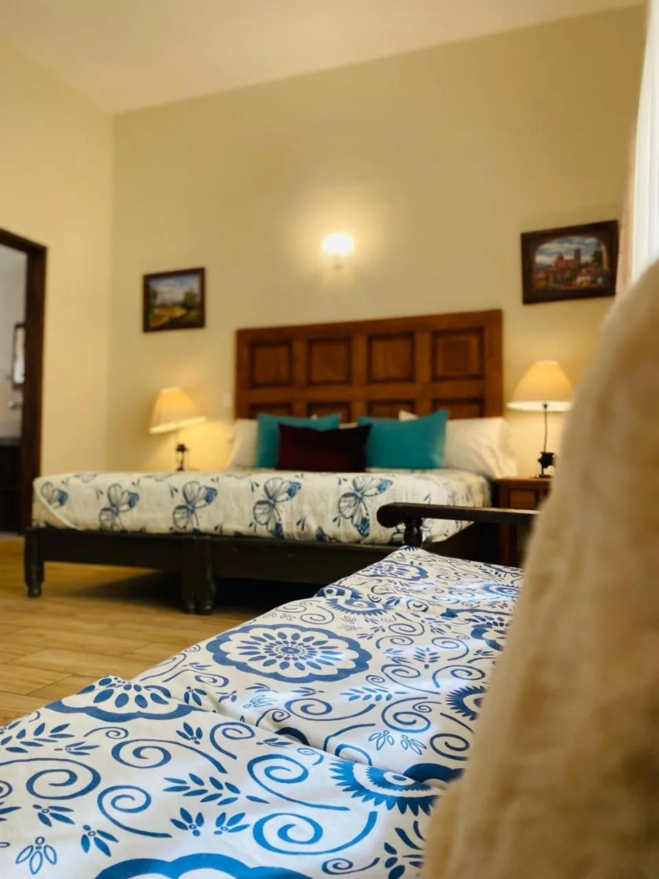 Bed in Hotel Doña Chela En Calvillo