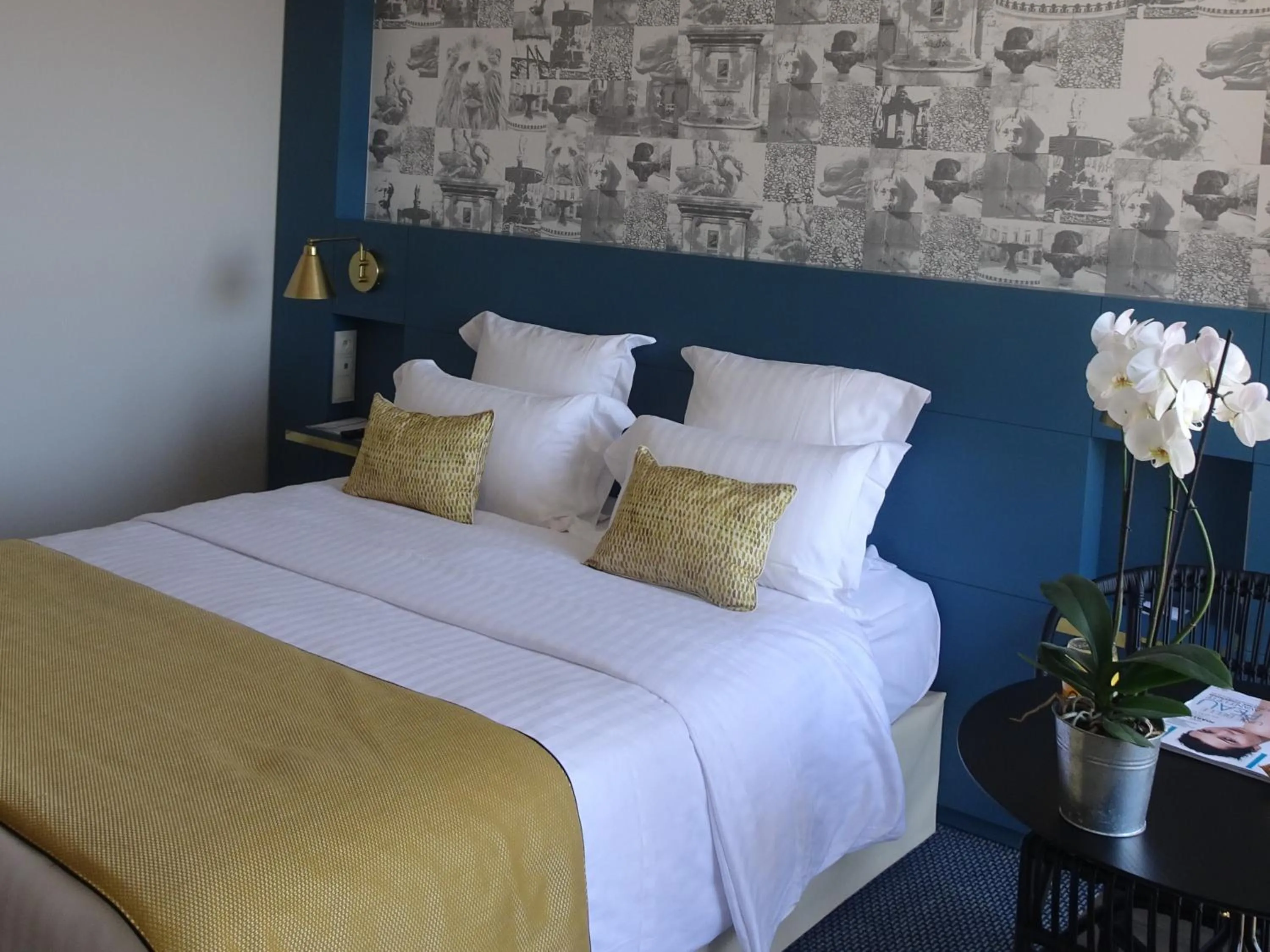 Bedroom, Bed in Aquabella Hôtel & Spa