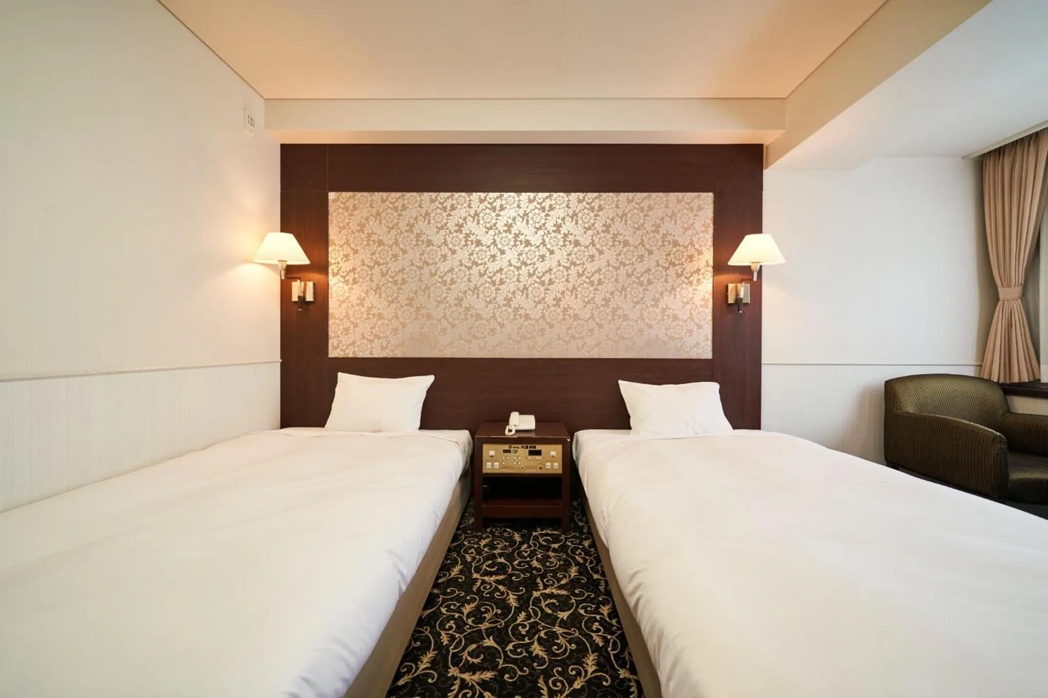 Bed in Hotel Global View Kushiro