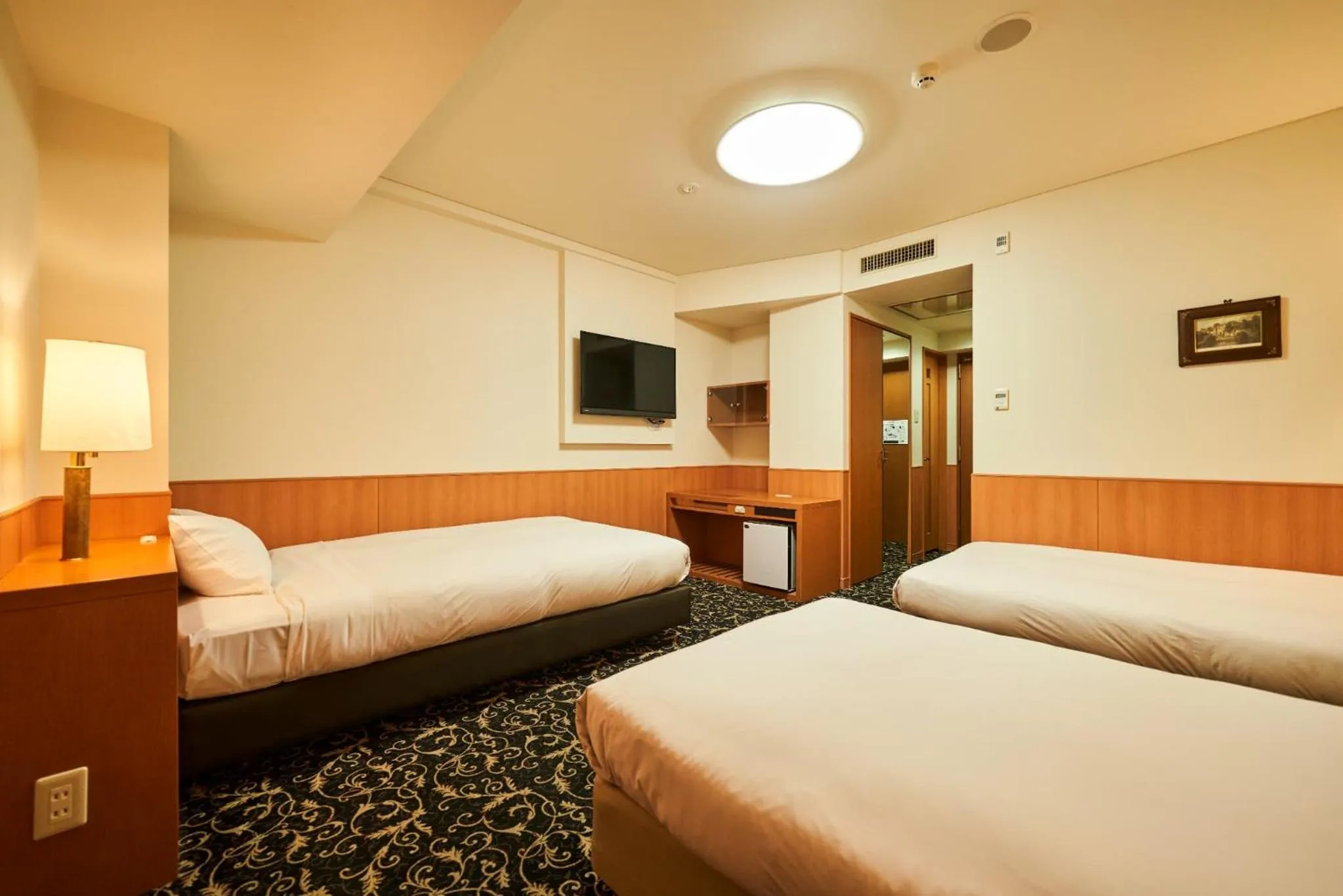 Bed in Hotel Global View Kushiro