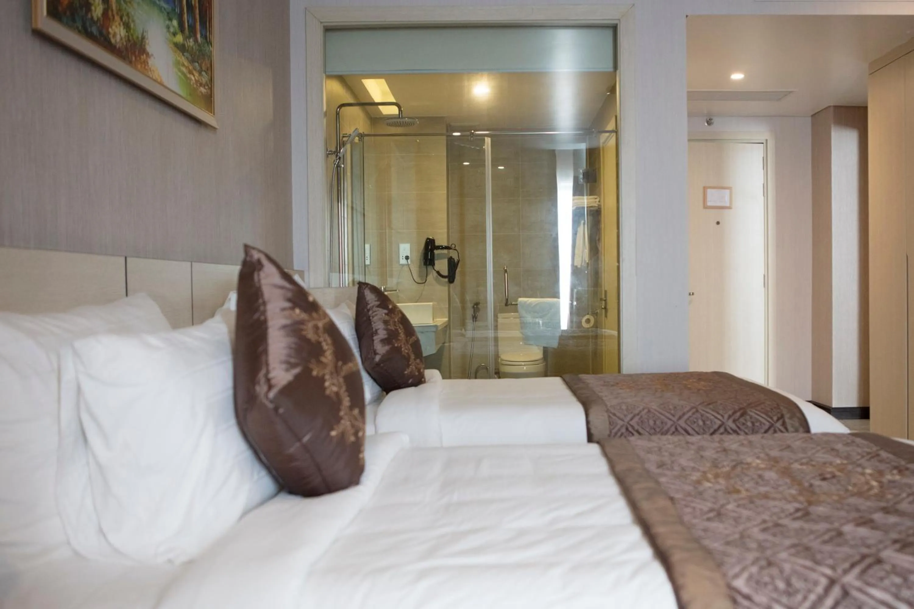 Bed in Central Hotel Thanh Hoa