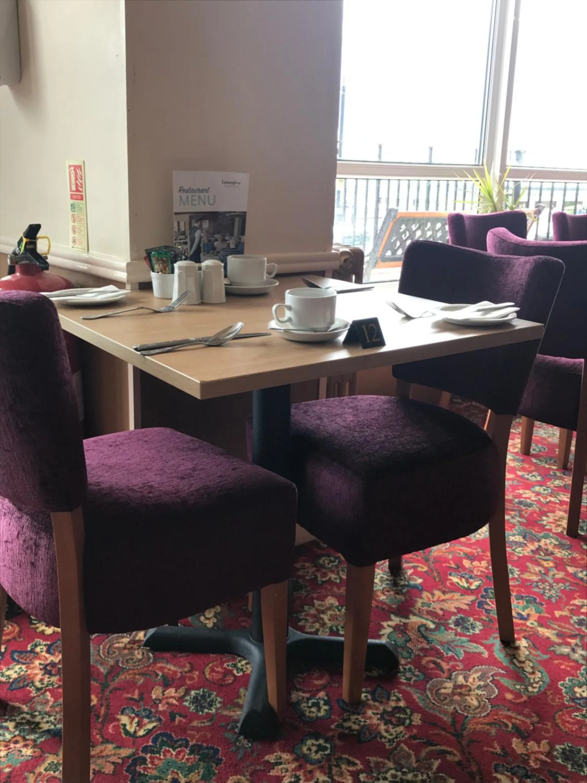Dining area in Monarch Hotel