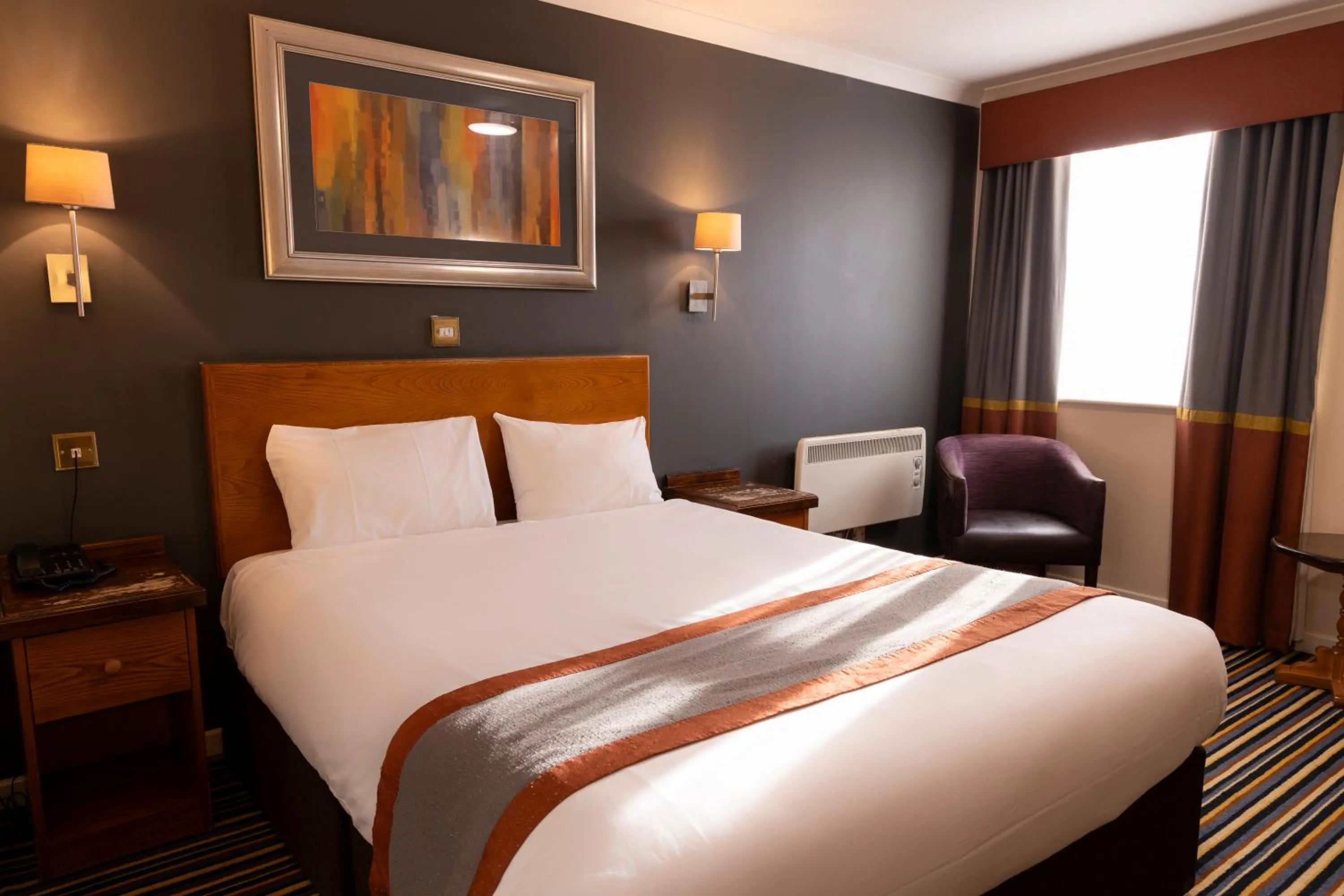 Bed in Weathervane Hotel by Greene King Inns